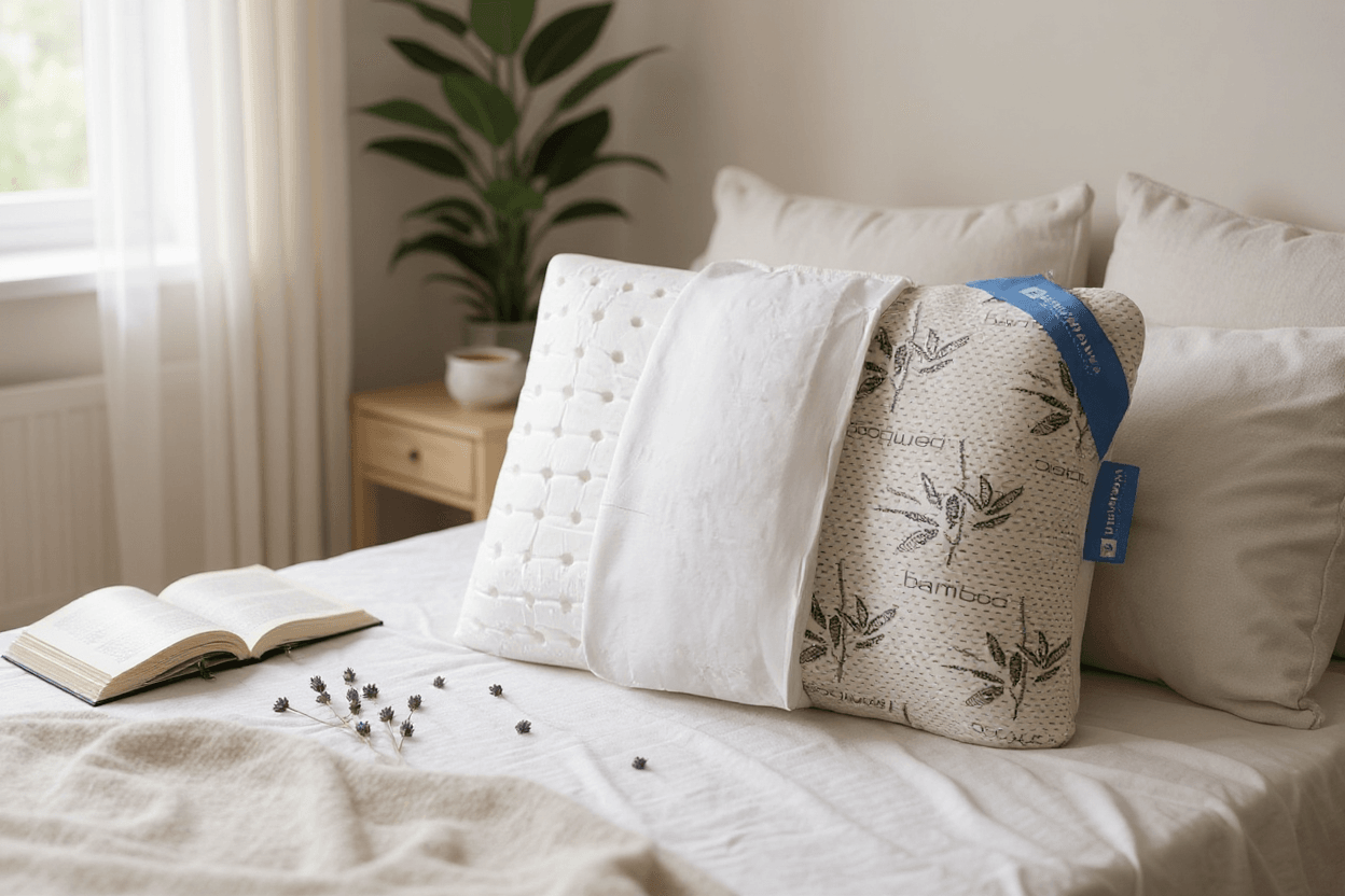 Uykumanya Comfort Series Pure Lateks Yastık Mite-Free Bamboo Kılıf 60x40x15cm