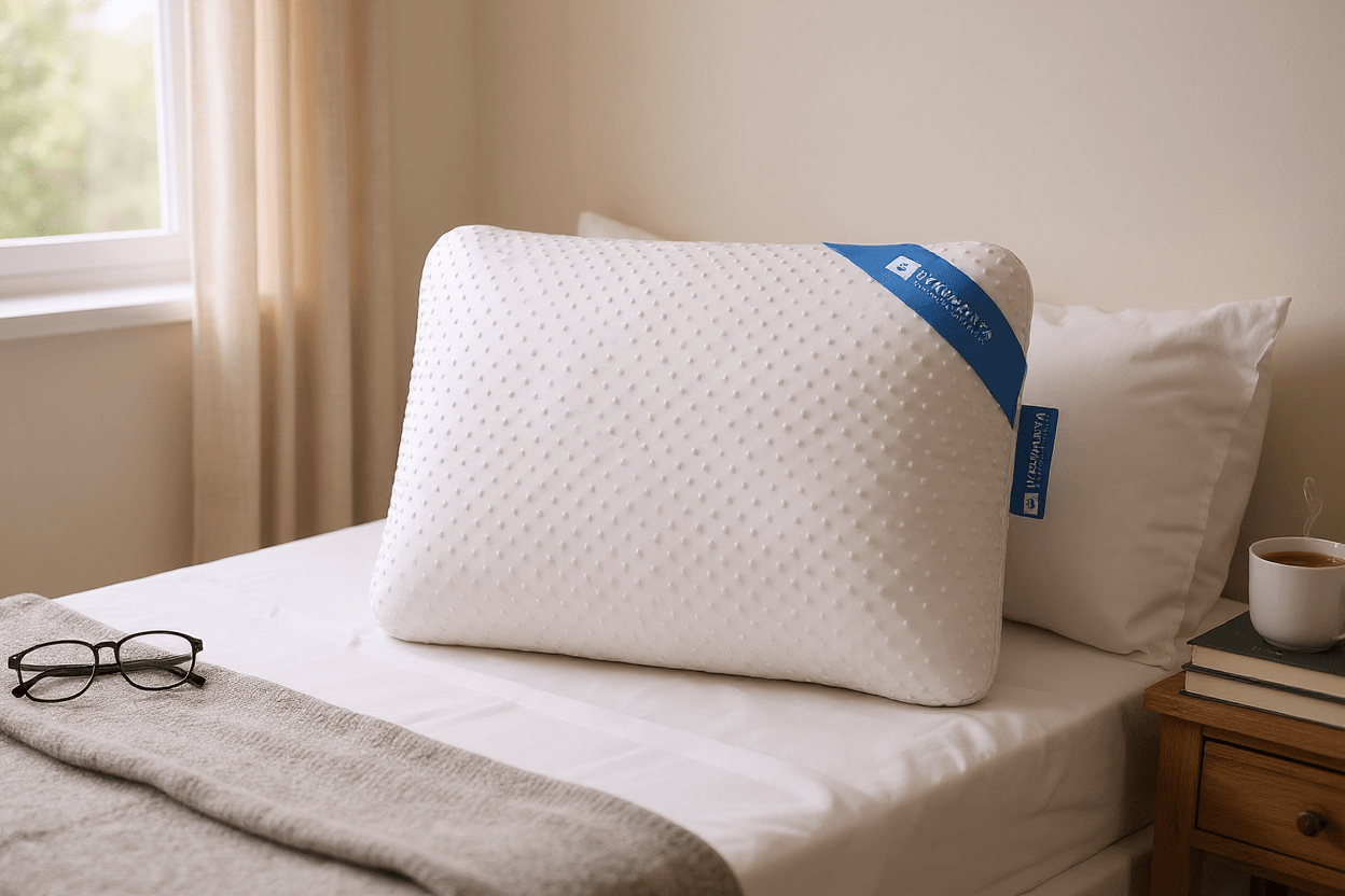 Uykumanya Comfort Series Pure Lateks Yastık Mite-Free Pamuk Beyaz Kılıf 60x40/15cm