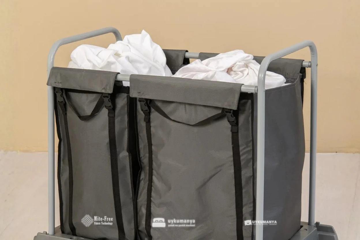 Uykumanya Otel Malzemeleri Çamaşır Toplama Arabası