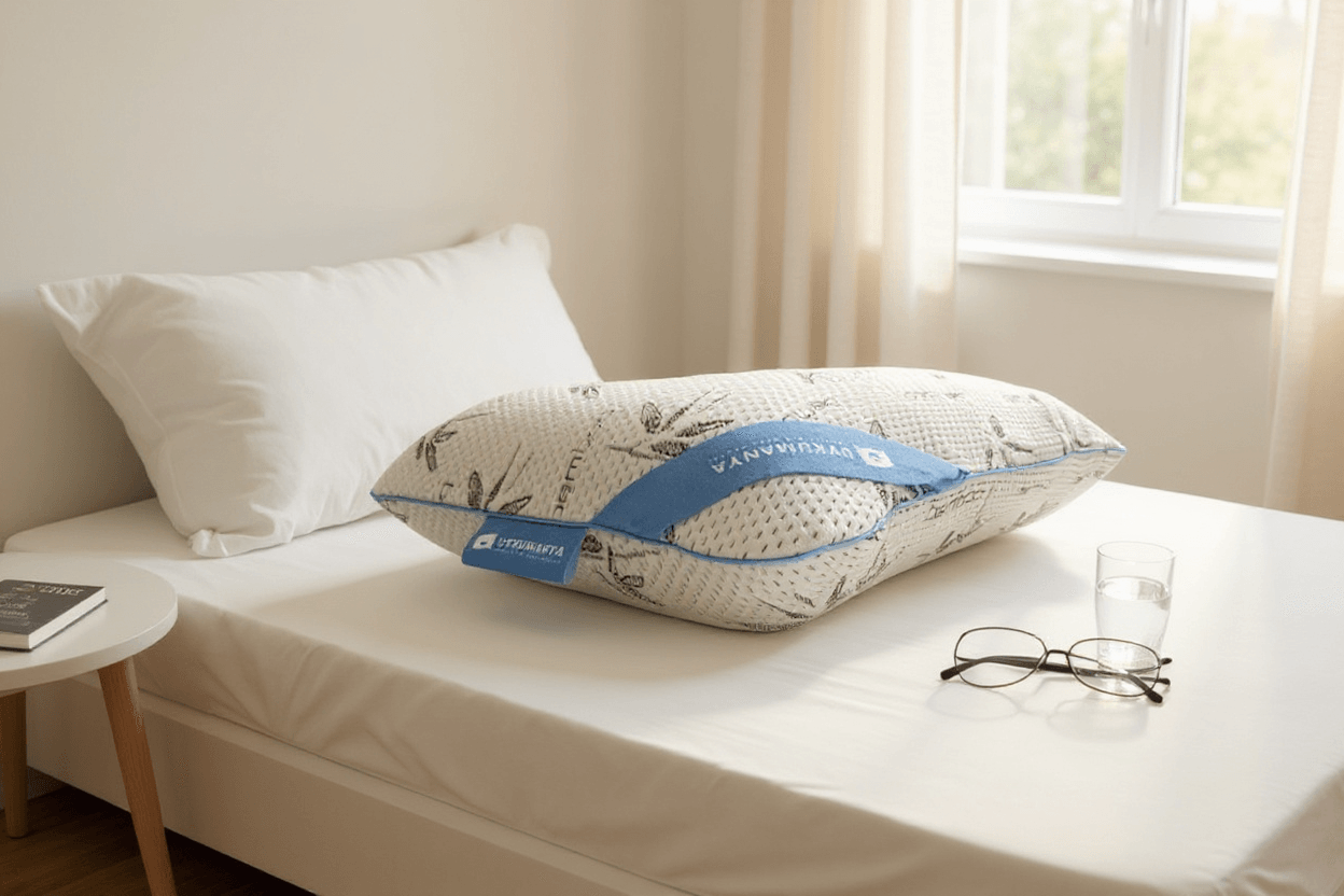 Uykumanya Comfort Series Pure Lateks Yastık Mite-Free Bamboo Kılıf 60x40x15cm