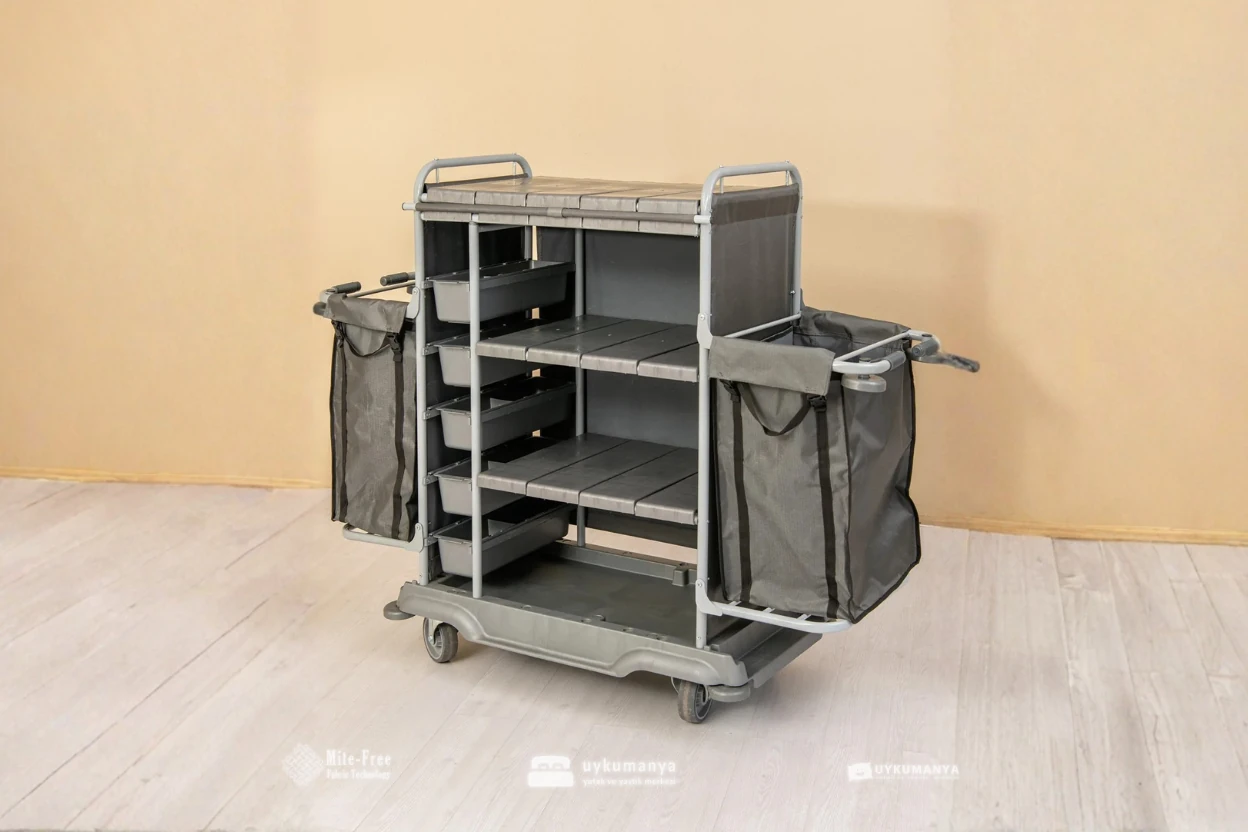 Uykumanya Otel Malzemeleri Kat Servis Arabası – Büyük Boy