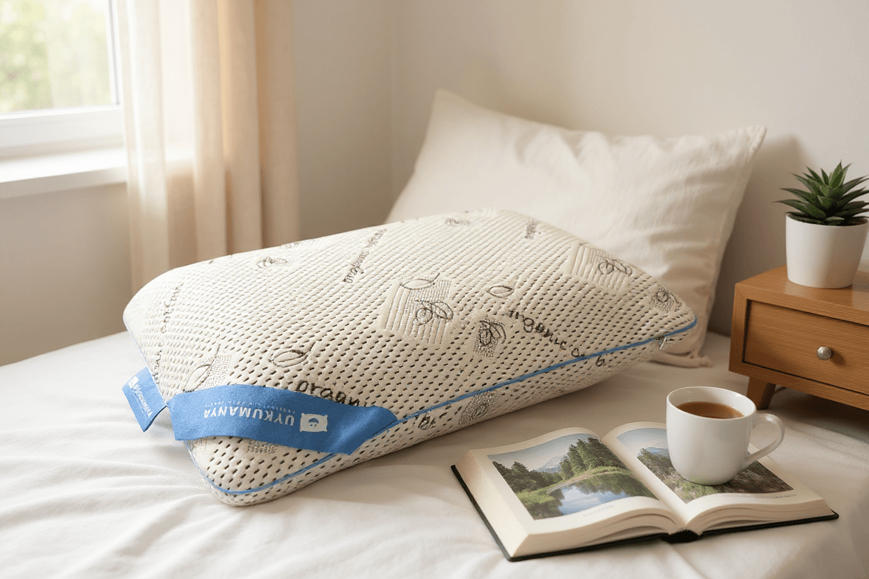 Uykumanya Comfort Series Pure Lateks Yastık Mite-Free Organic Cotton Kılıf 60x40x15cm