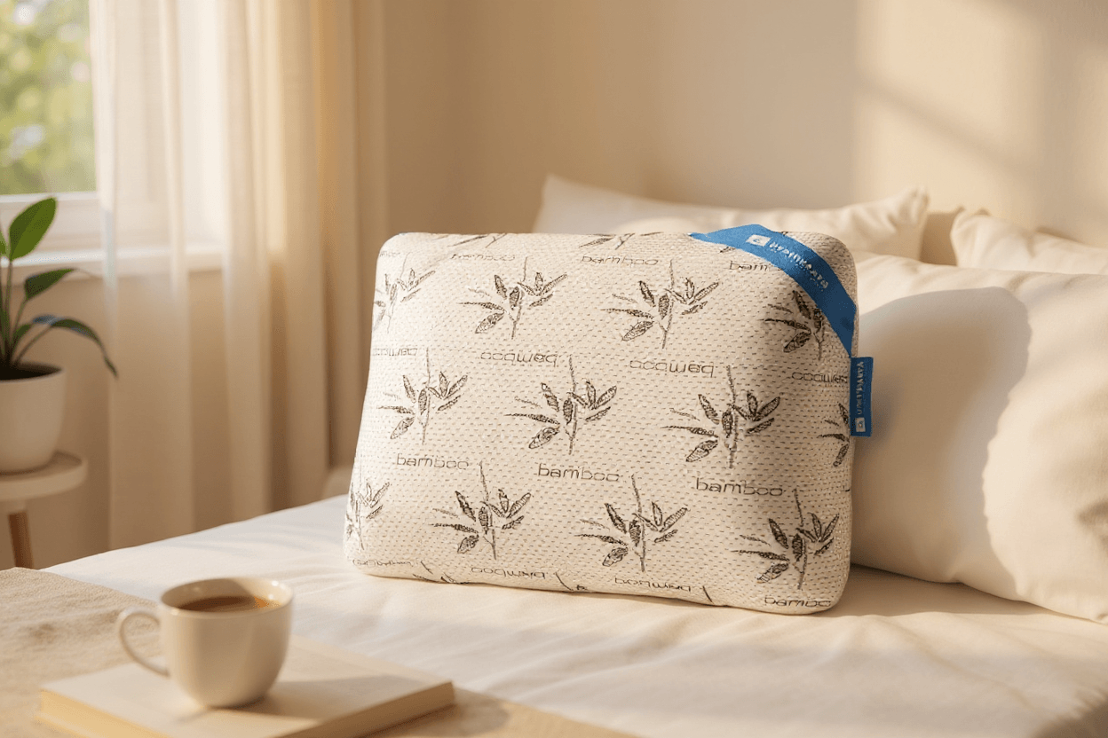 Uykumanya Comfort Series Pure Lateks Yastık Mite-Free Bamboo Kılıf 60x40x15cm