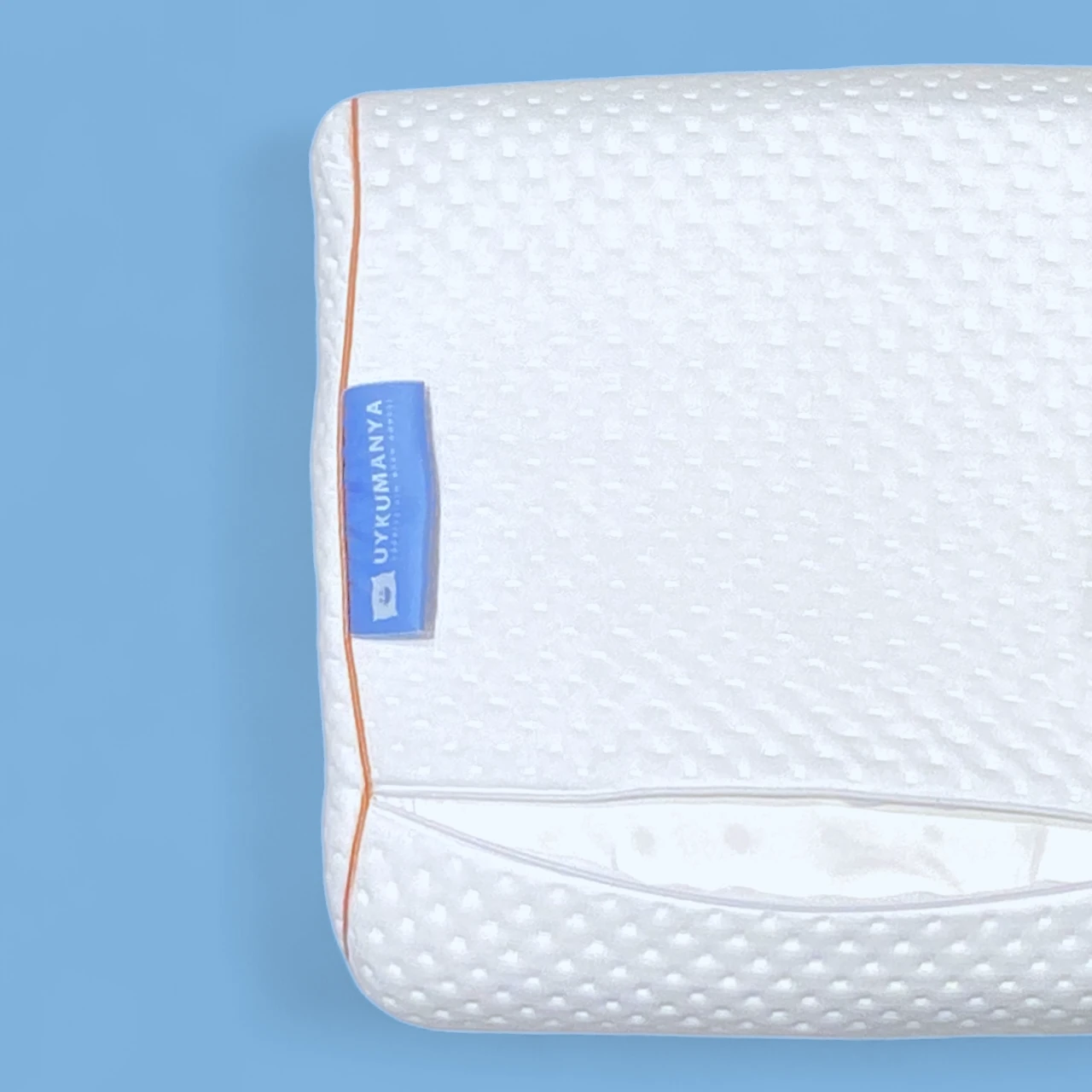 Uykumanya Comfort Series Visco S Orange Line Yastık Mite-Free Orange Line Kılıf 60x40/11/10cm