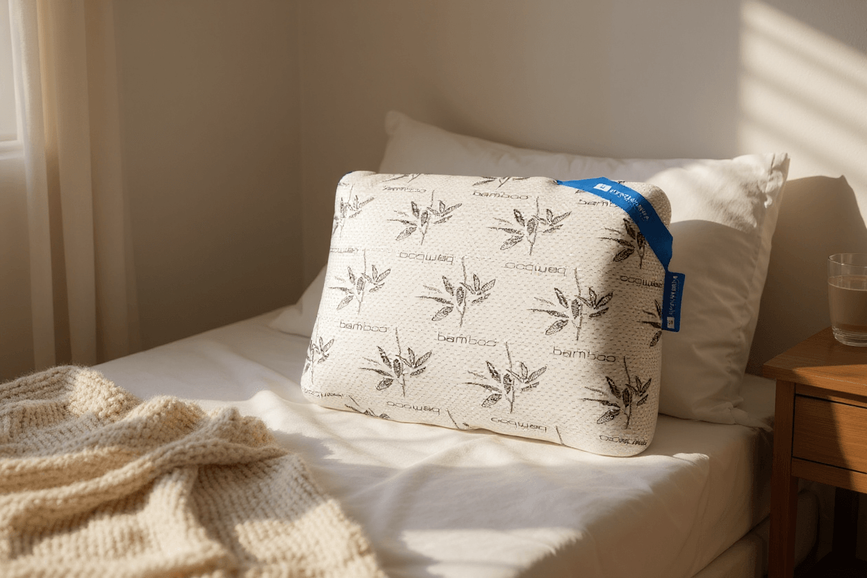 Uykumanya Comfort Series Pure Lateks Yastık Mite-Free Bamboo Kılıf 60x40x15cm