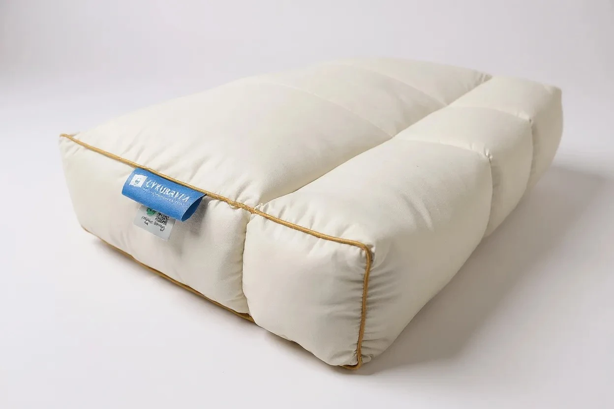 Uykumanya Medical Series Promed Yellow Art Boyun Fıtığı, Boyun Düzleşmesi ve Uyku Apnesi Medikal Ortopedik Yastık - 60x40/12 cm, Kaz Tüyü