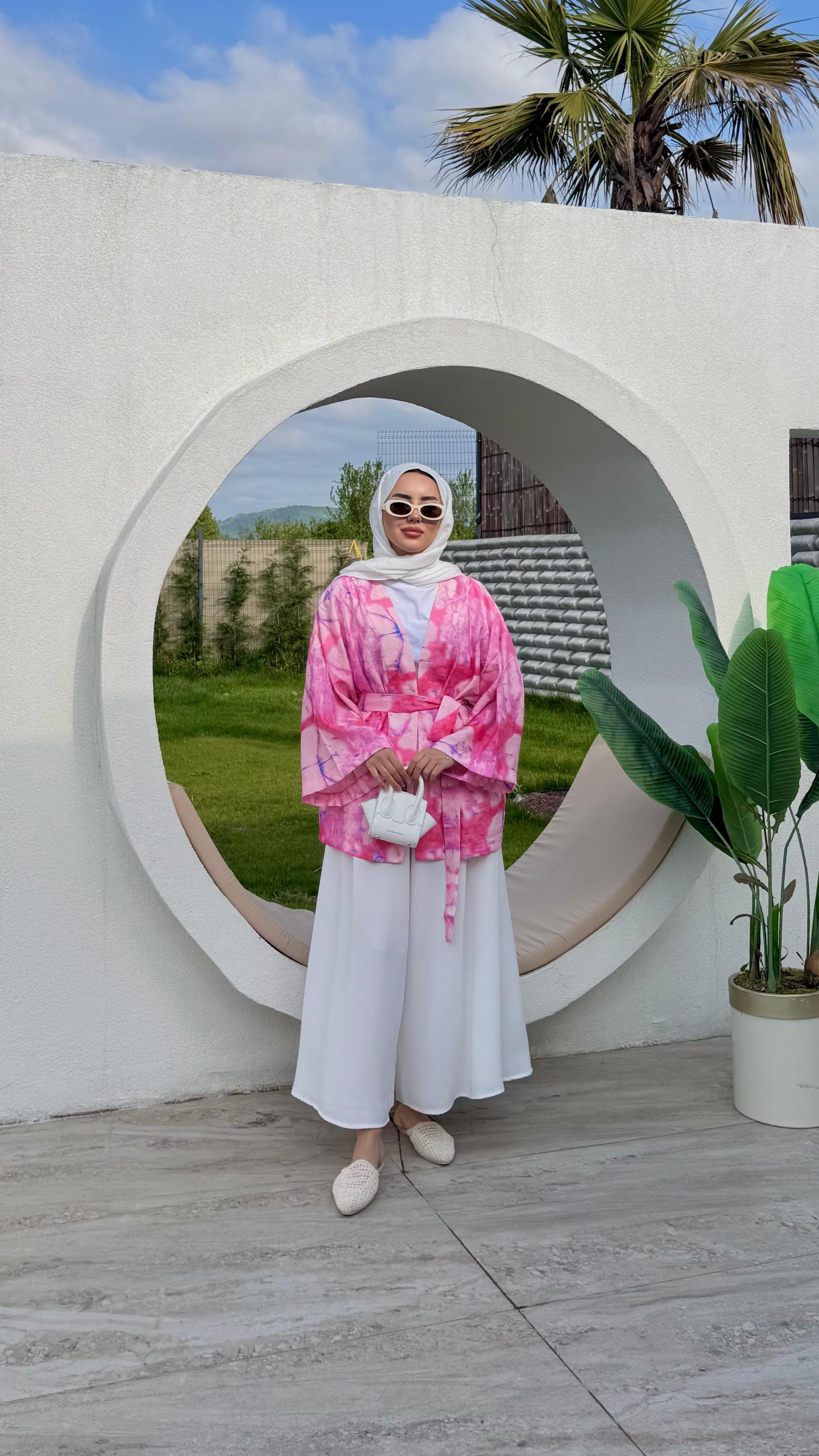 Love Kimono - Pembe
