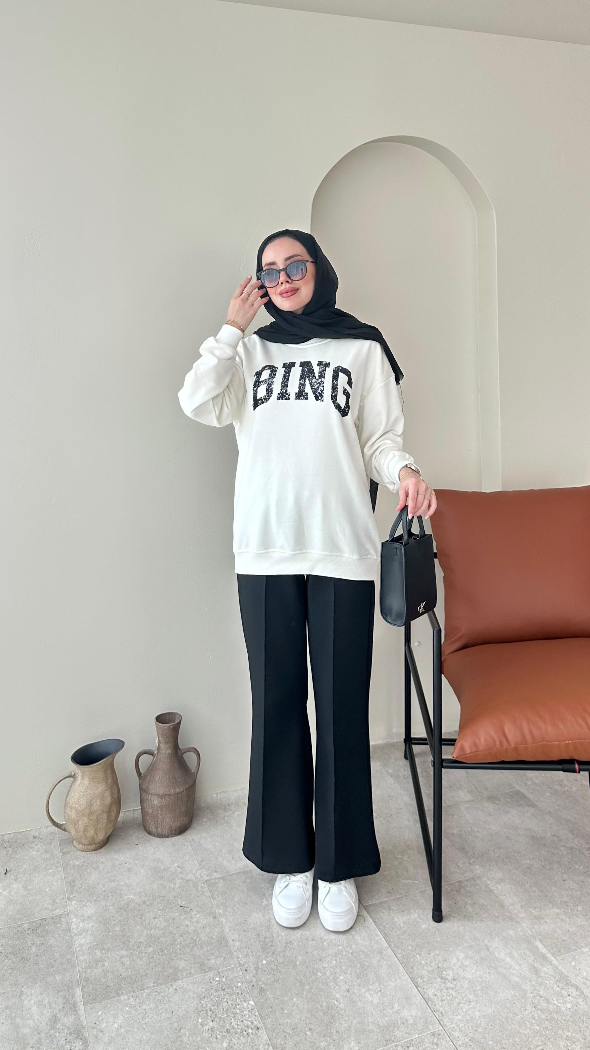 Muadil Sweat - Beyaz