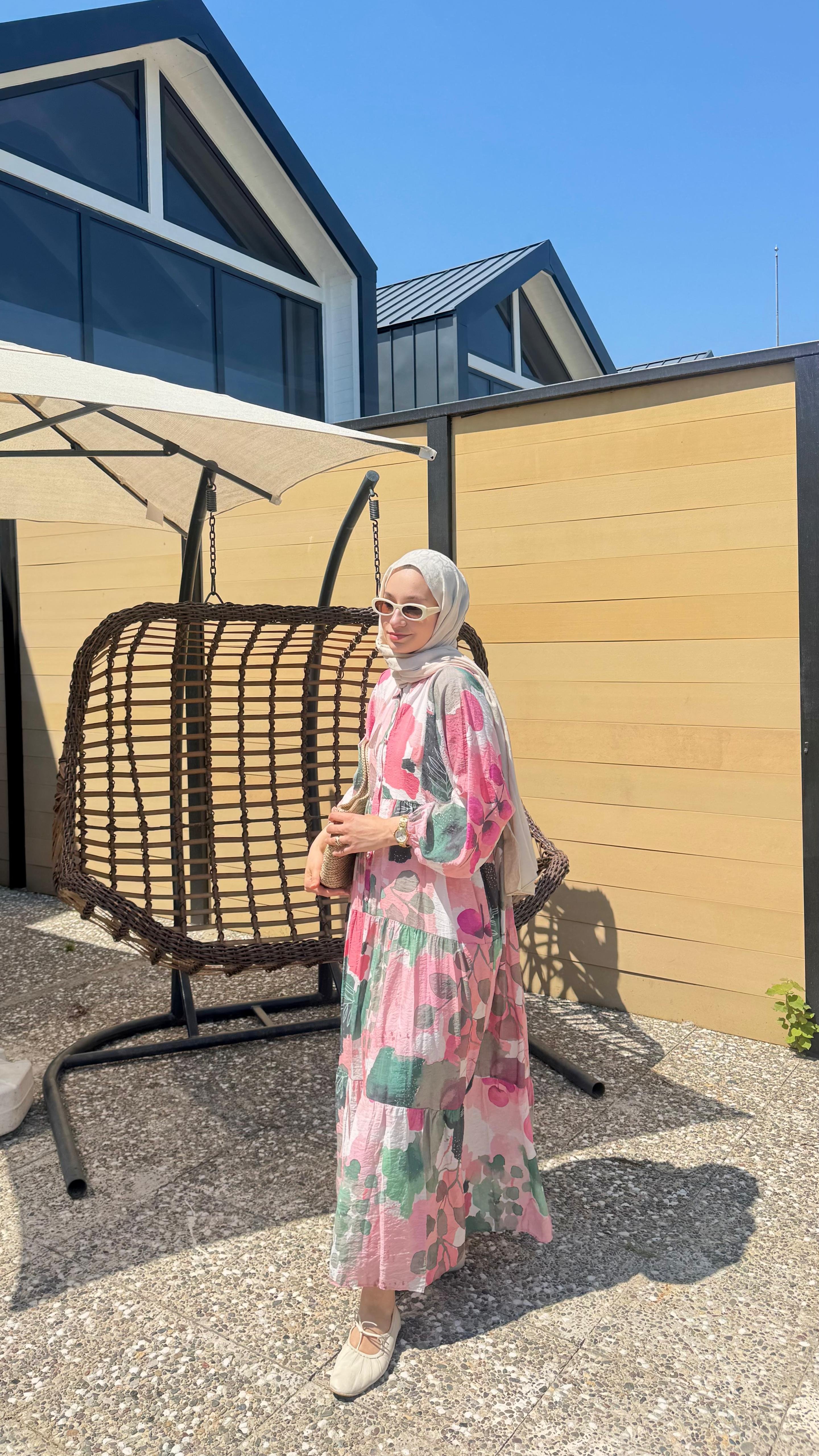 Savi Elbise - Toz Pembe