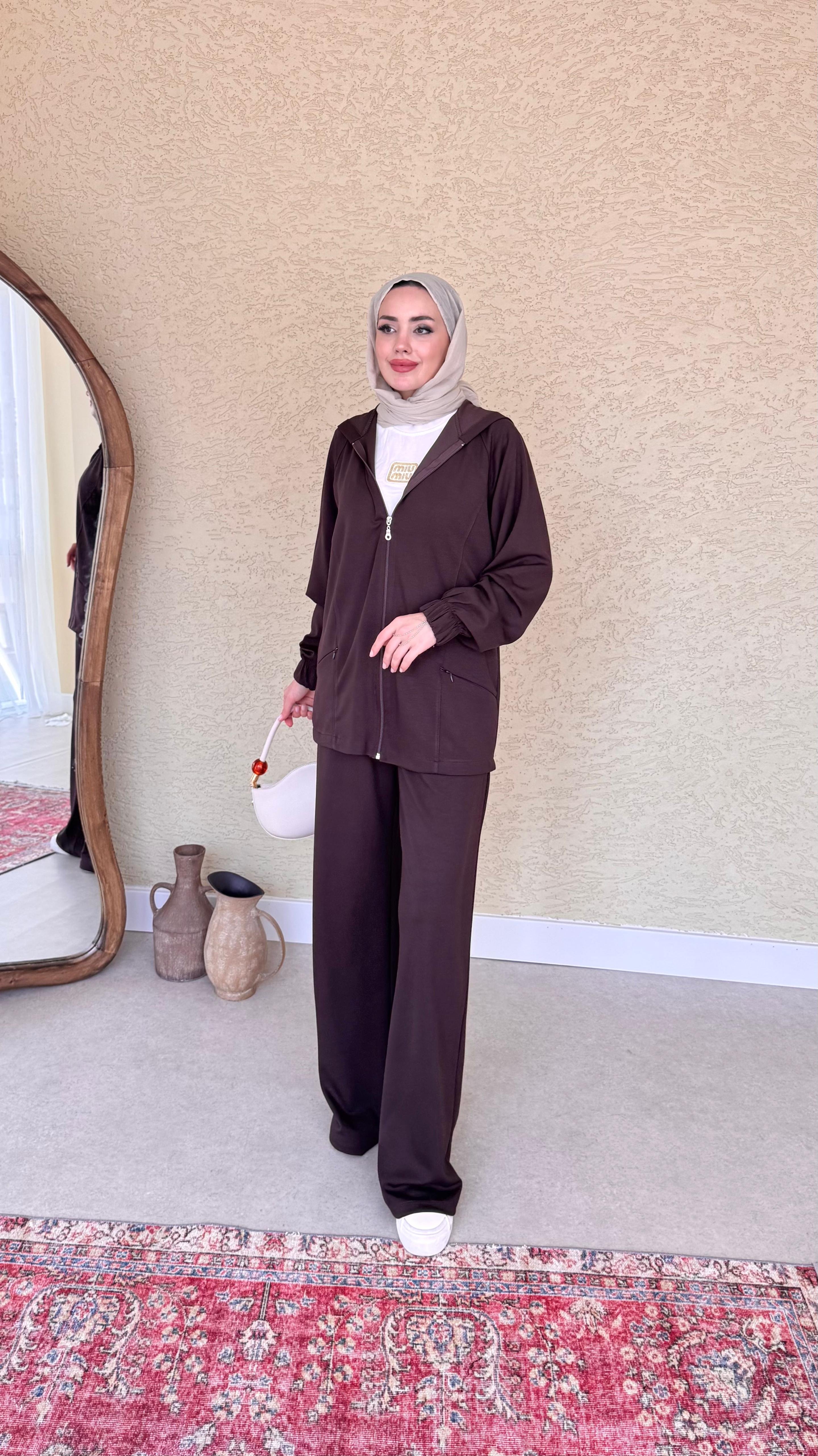MARLE OYŞO TAKIM - Kahverengi