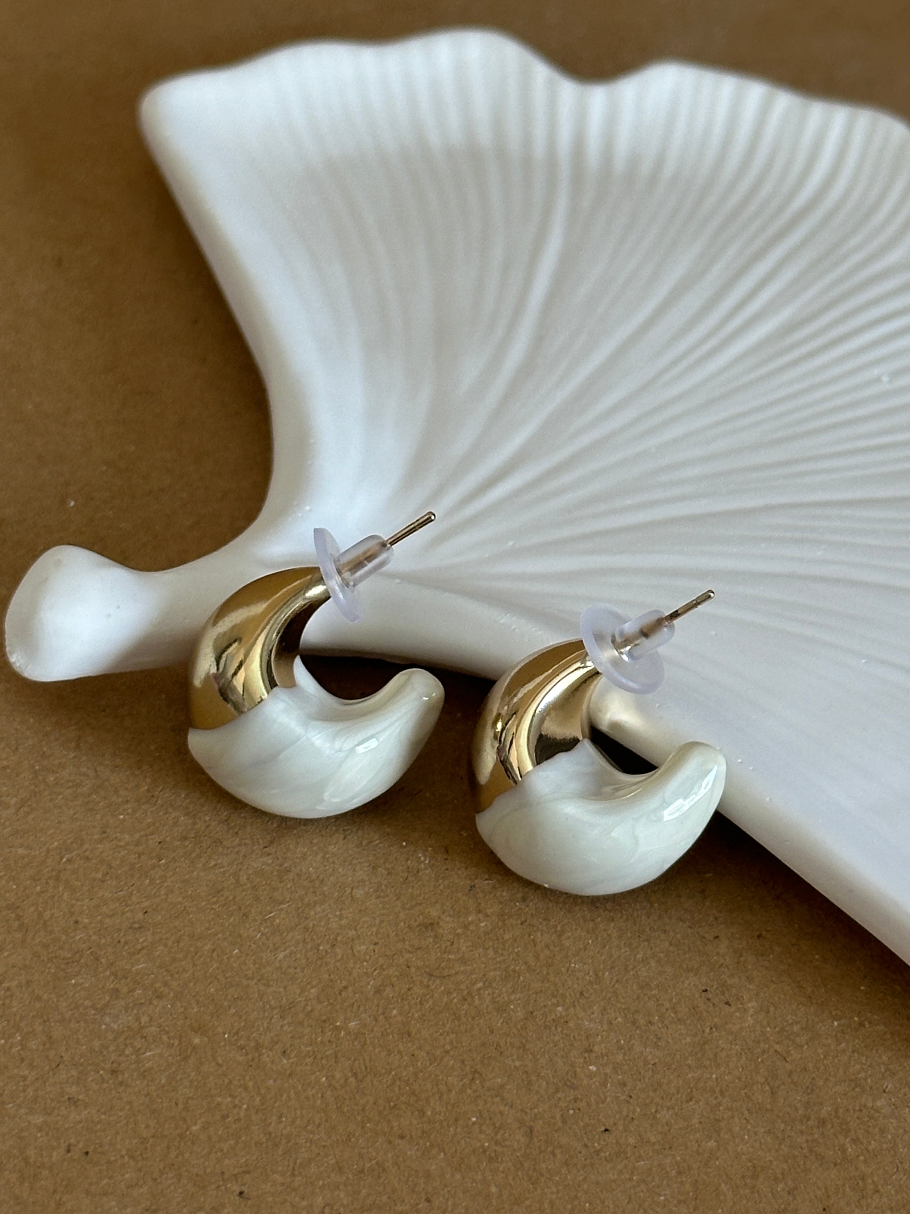 Gold Pearl Küpe