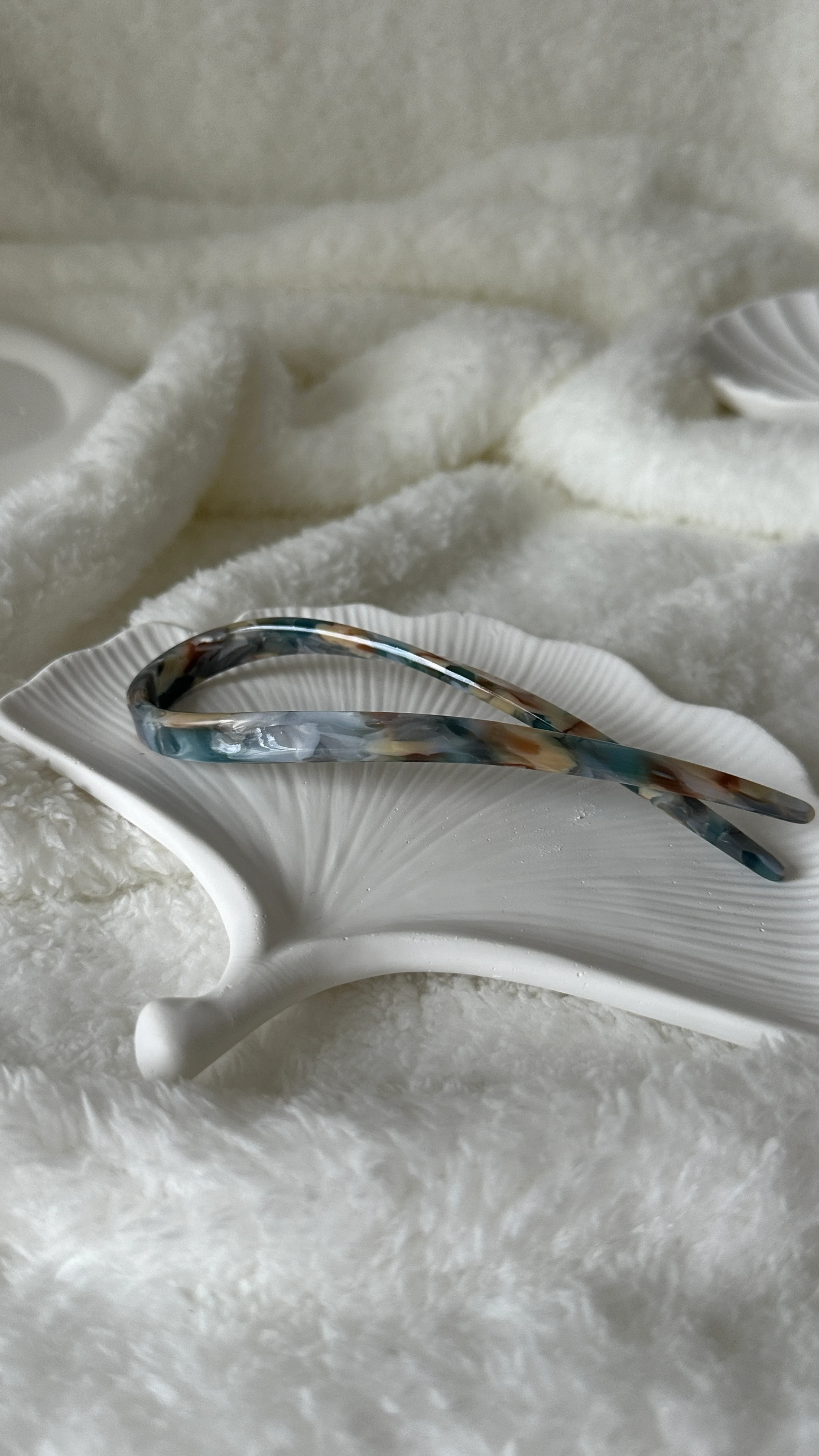 Oval Okyanus Fransız Saç Tokası