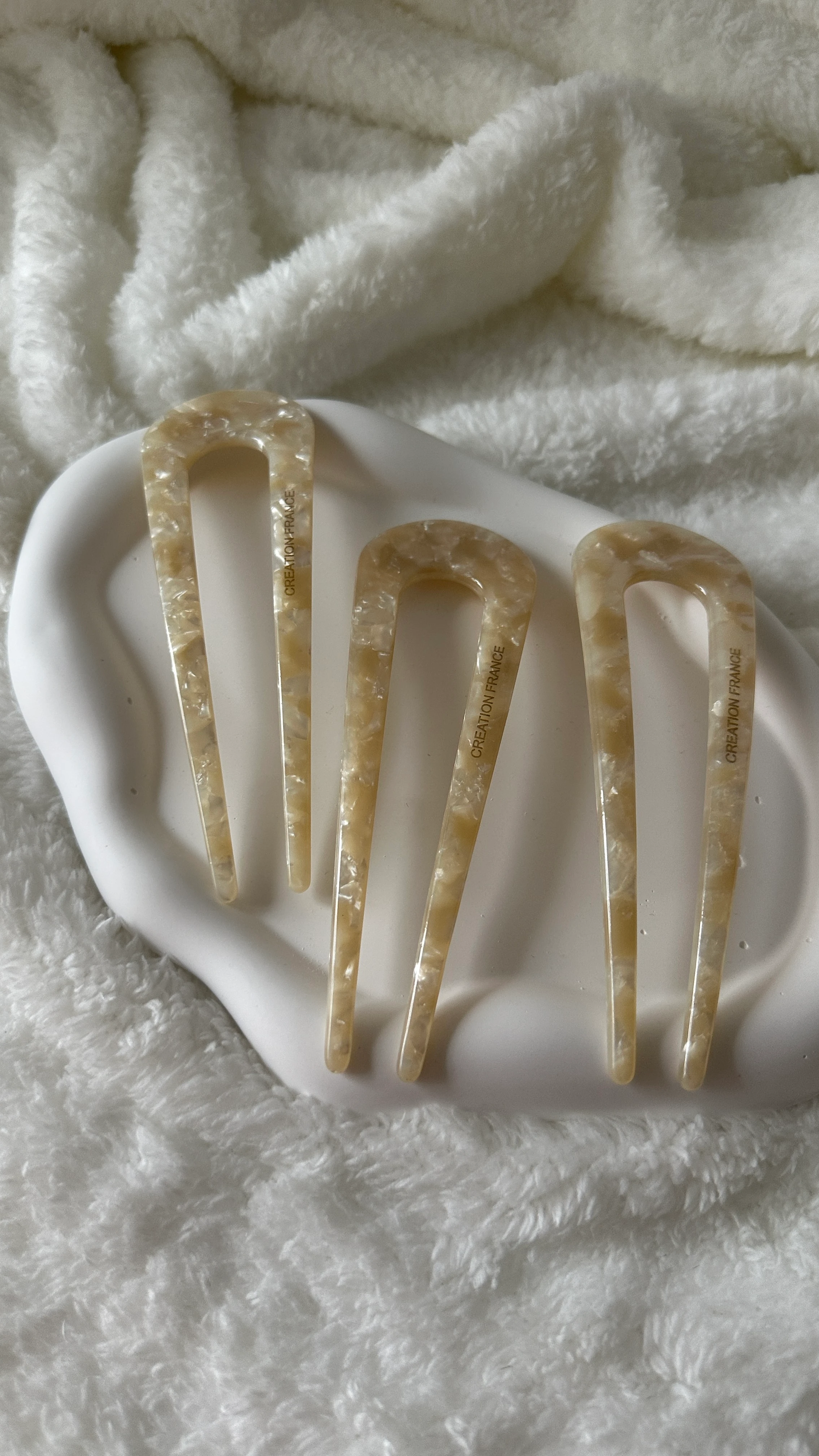 Çatal İnci Fransız Saç Tokası