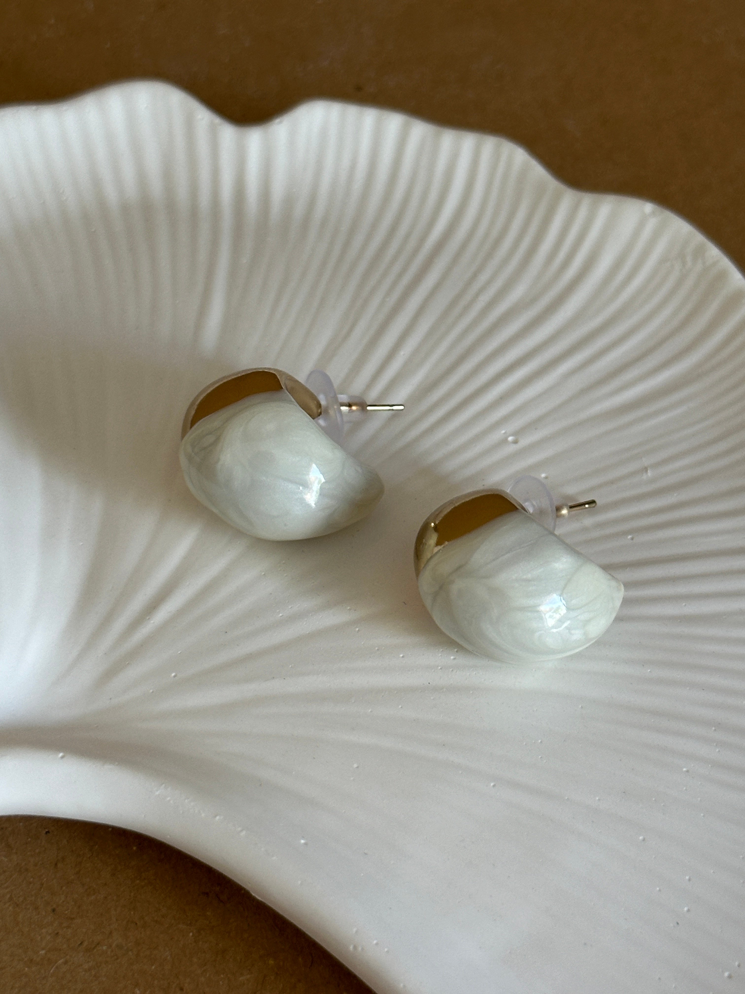 Gold Pearl Küpe