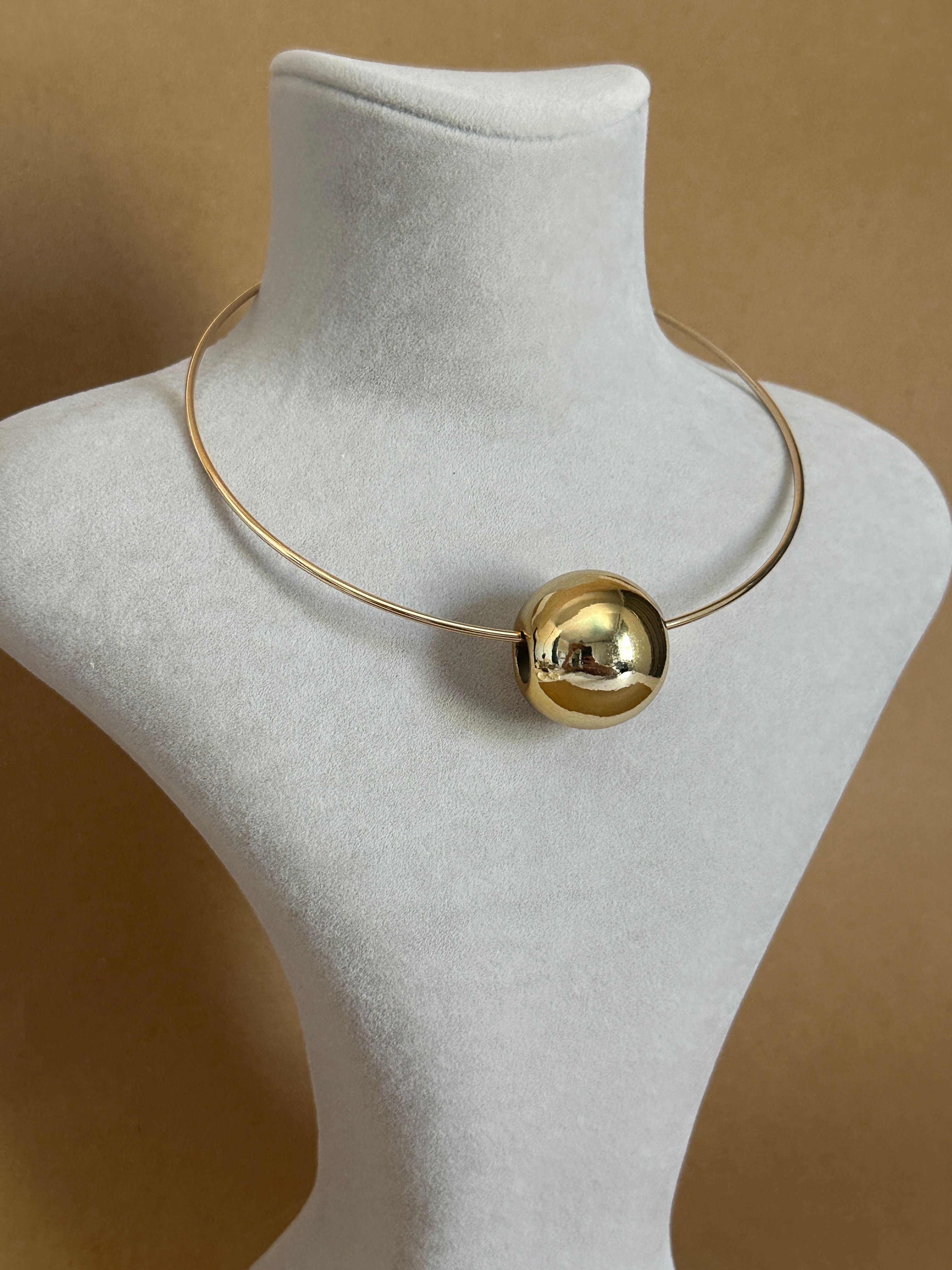 Gold Küre Kolye