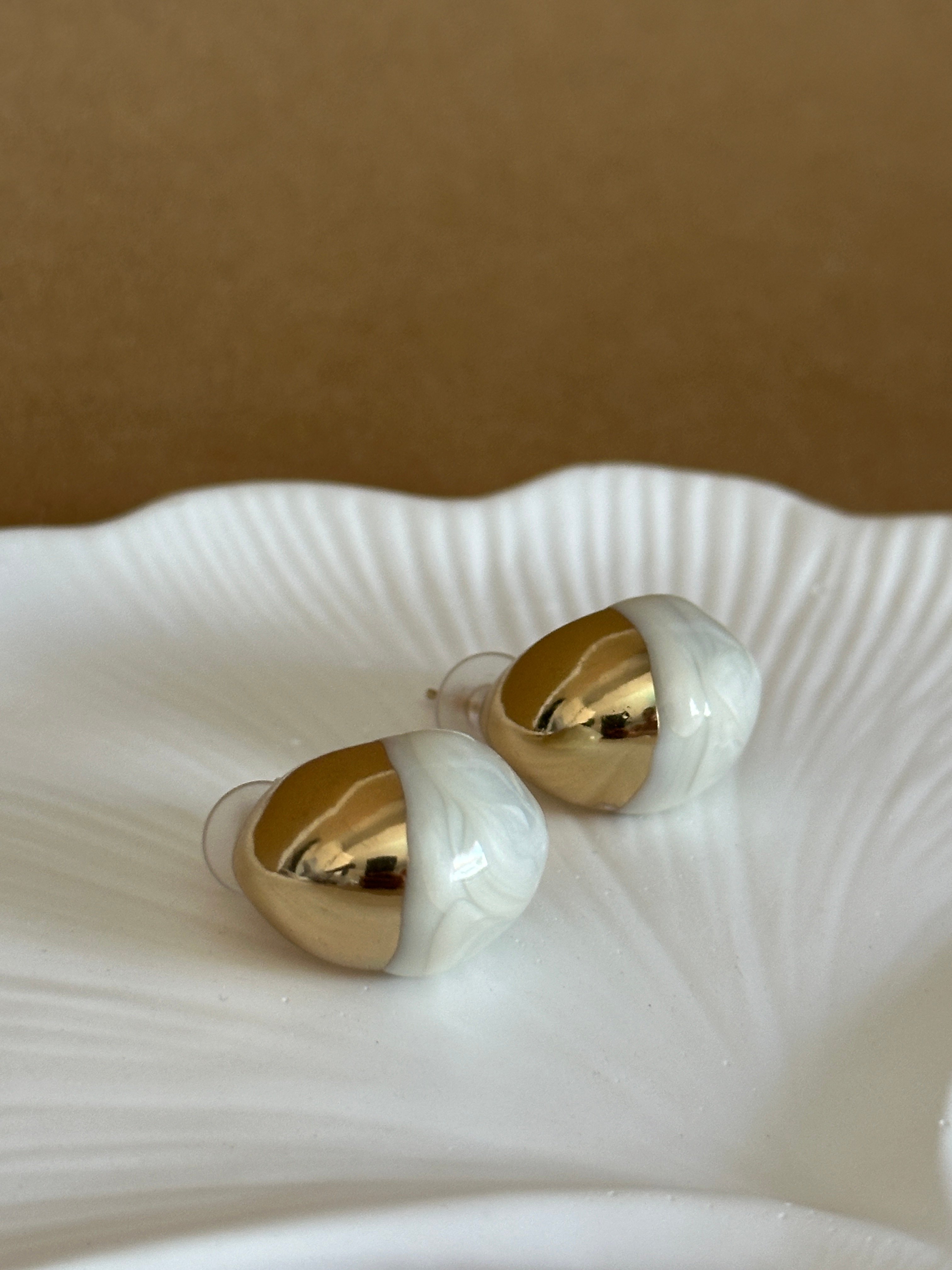 Gold Pearl Küpe