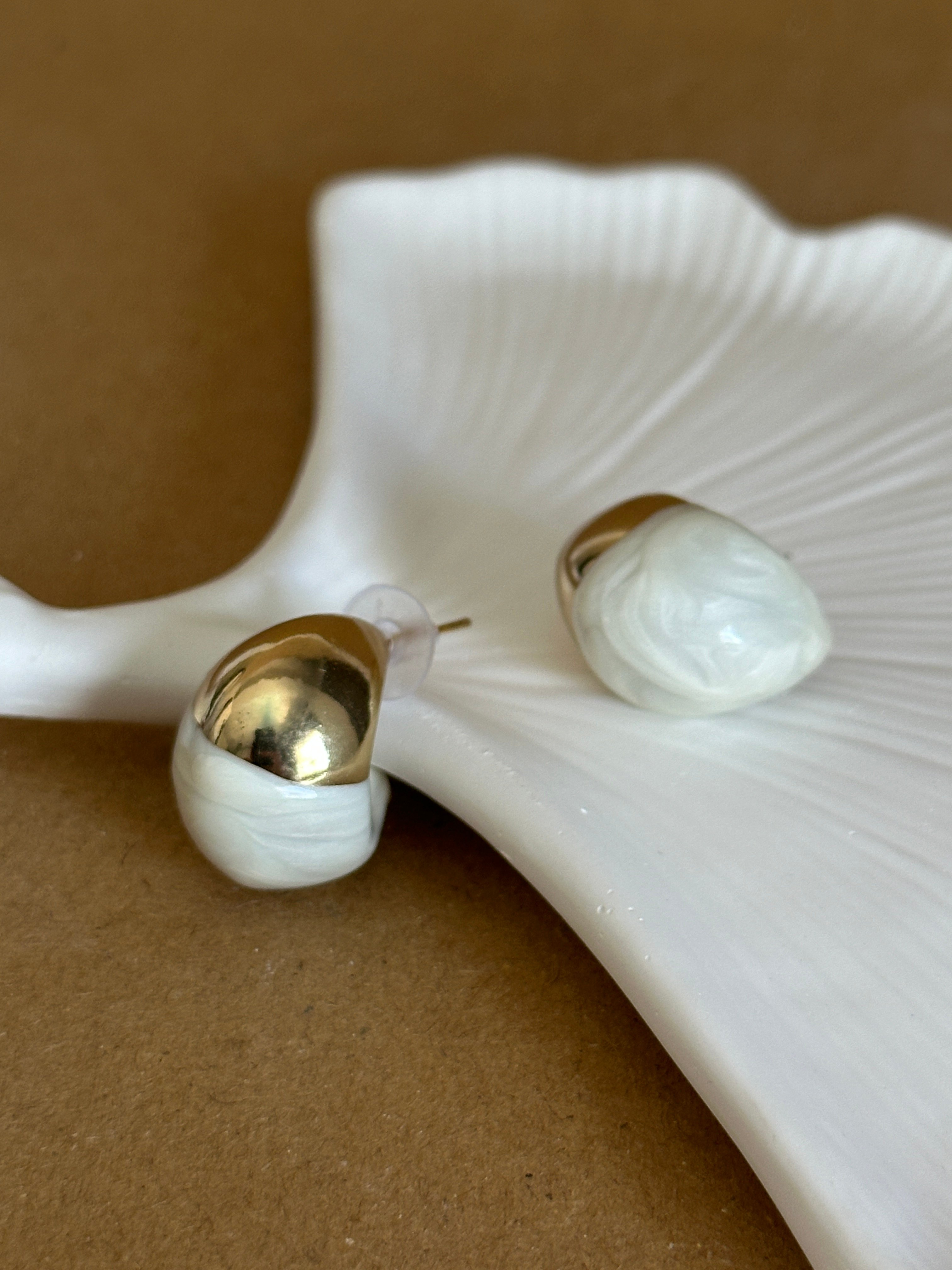 Gold Pearl Küpe