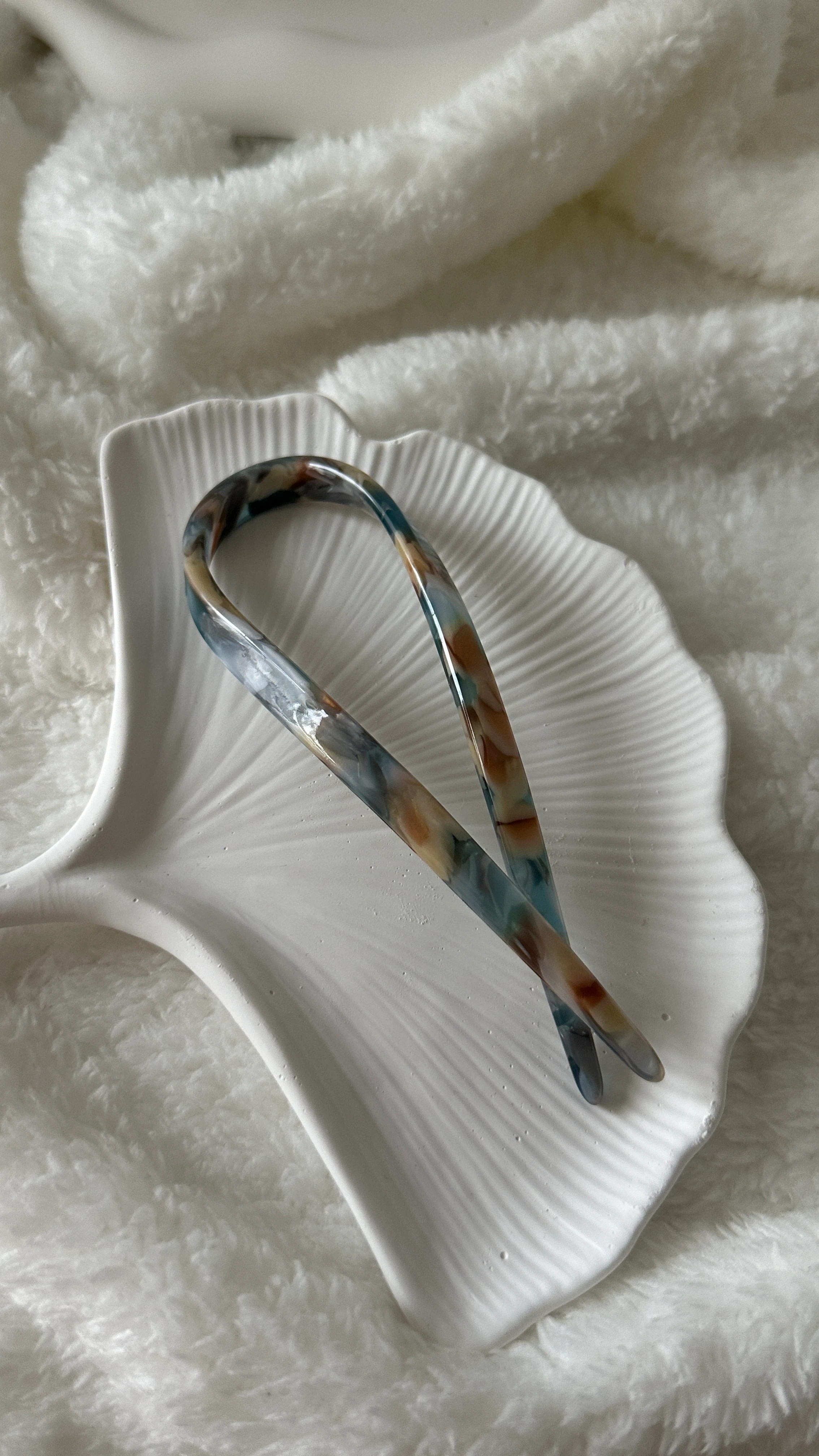 Oval Okyanus Fransız Saç Tokası