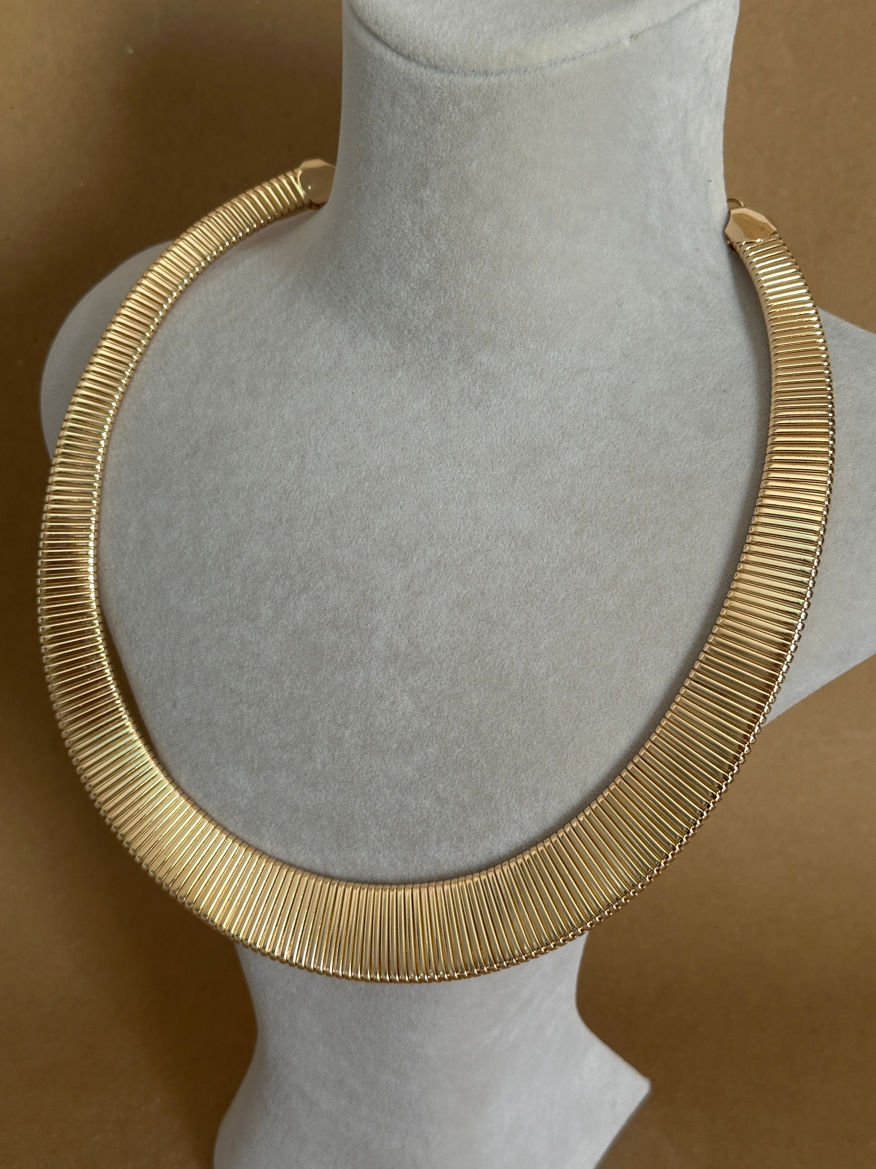 Yassı Gold Kolye