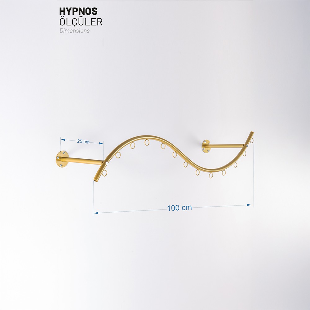 Hypnos Gold Metal Duvara Monte Askılık