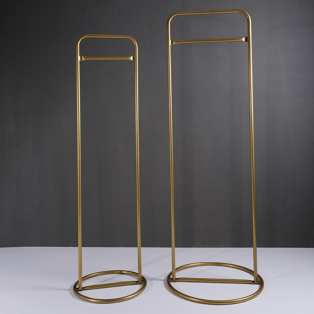 Oba İkili Gold Metal Ayaklı Askılık