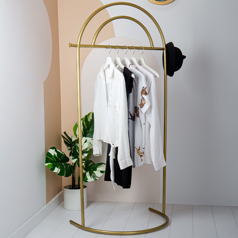 Hermes Gold Metal Ayaklı Askılık