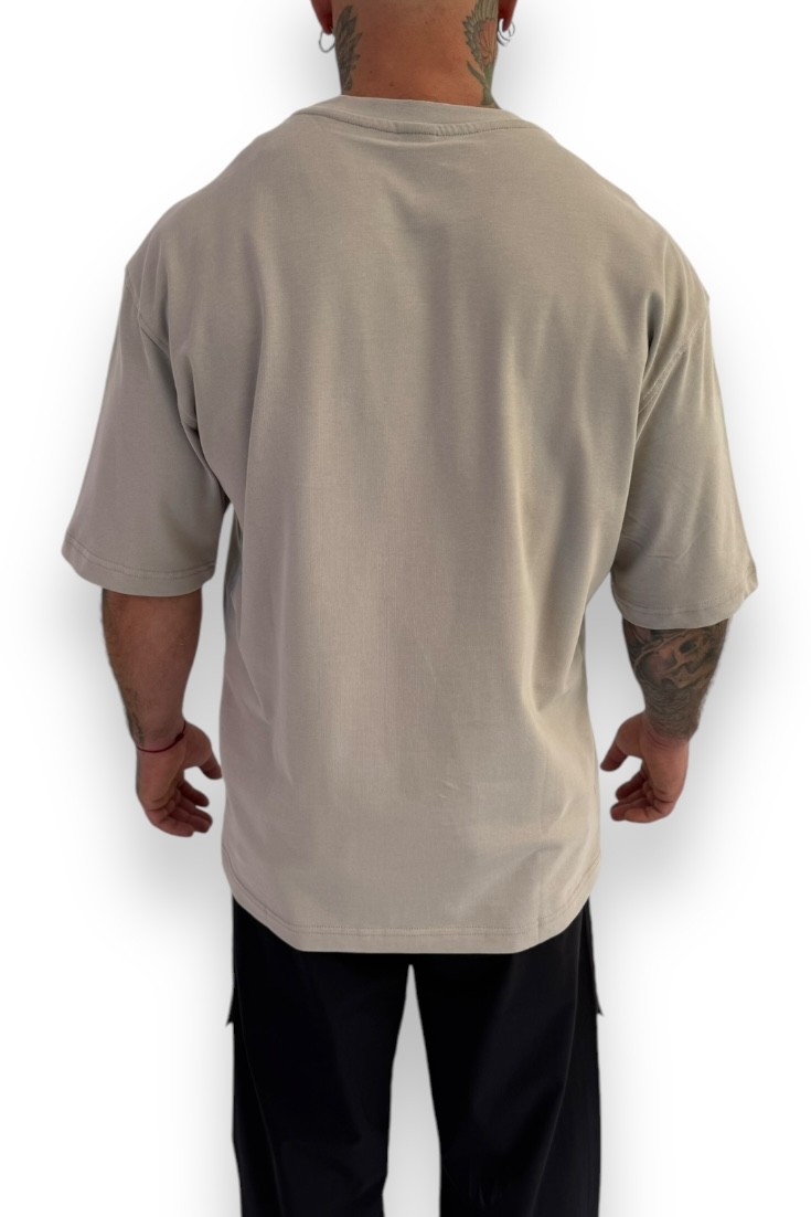24CY-04 T OVERSIZE T-SHIRT BEJ