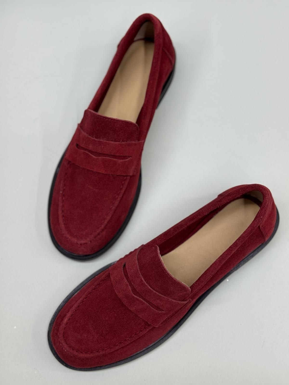 HEYBAGS 3013 GERÇEK DERİ LOAFER - BORDO
