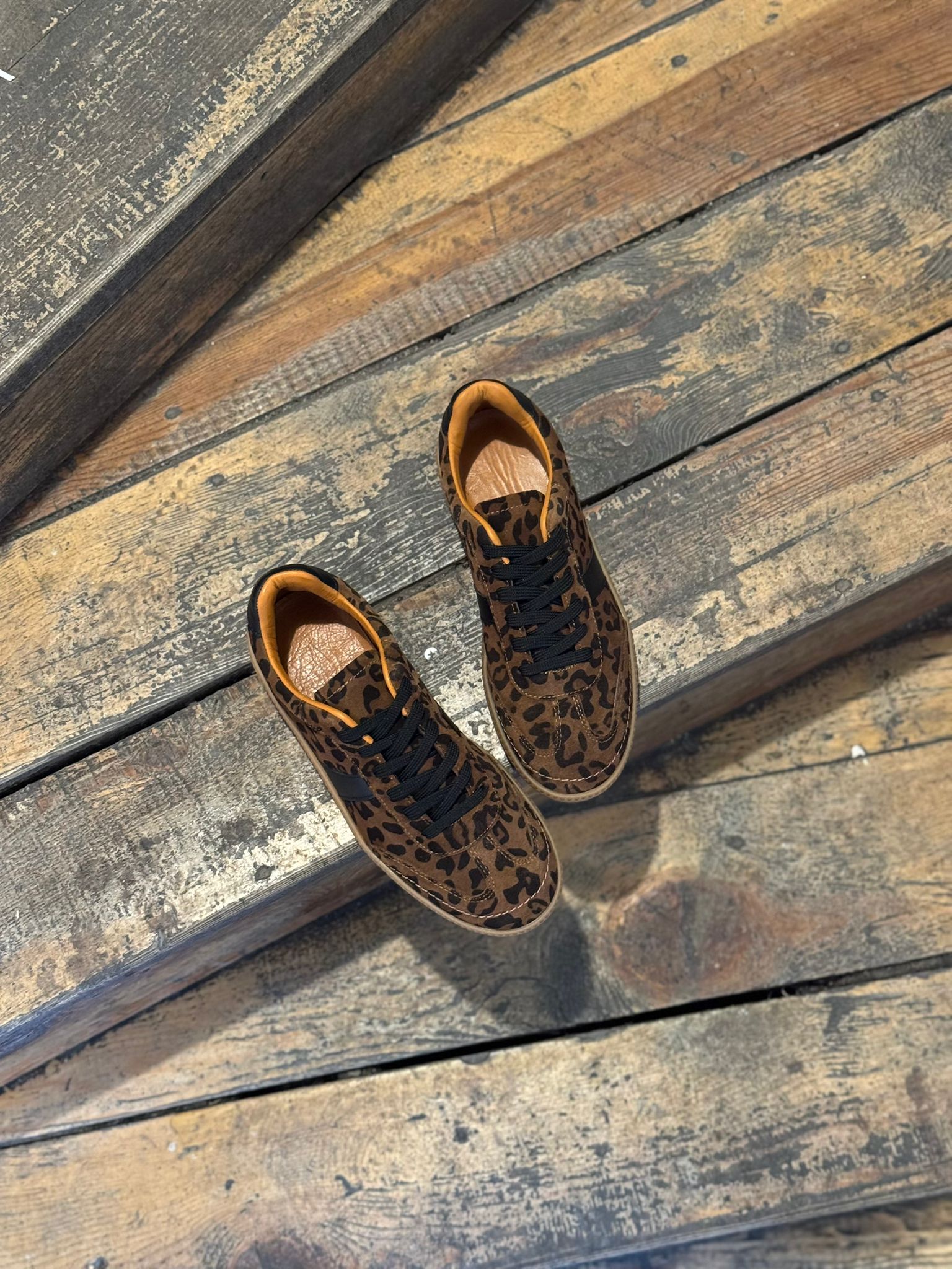 HEYBAGS 2005 DERİ SNEAKER - LEOPAR