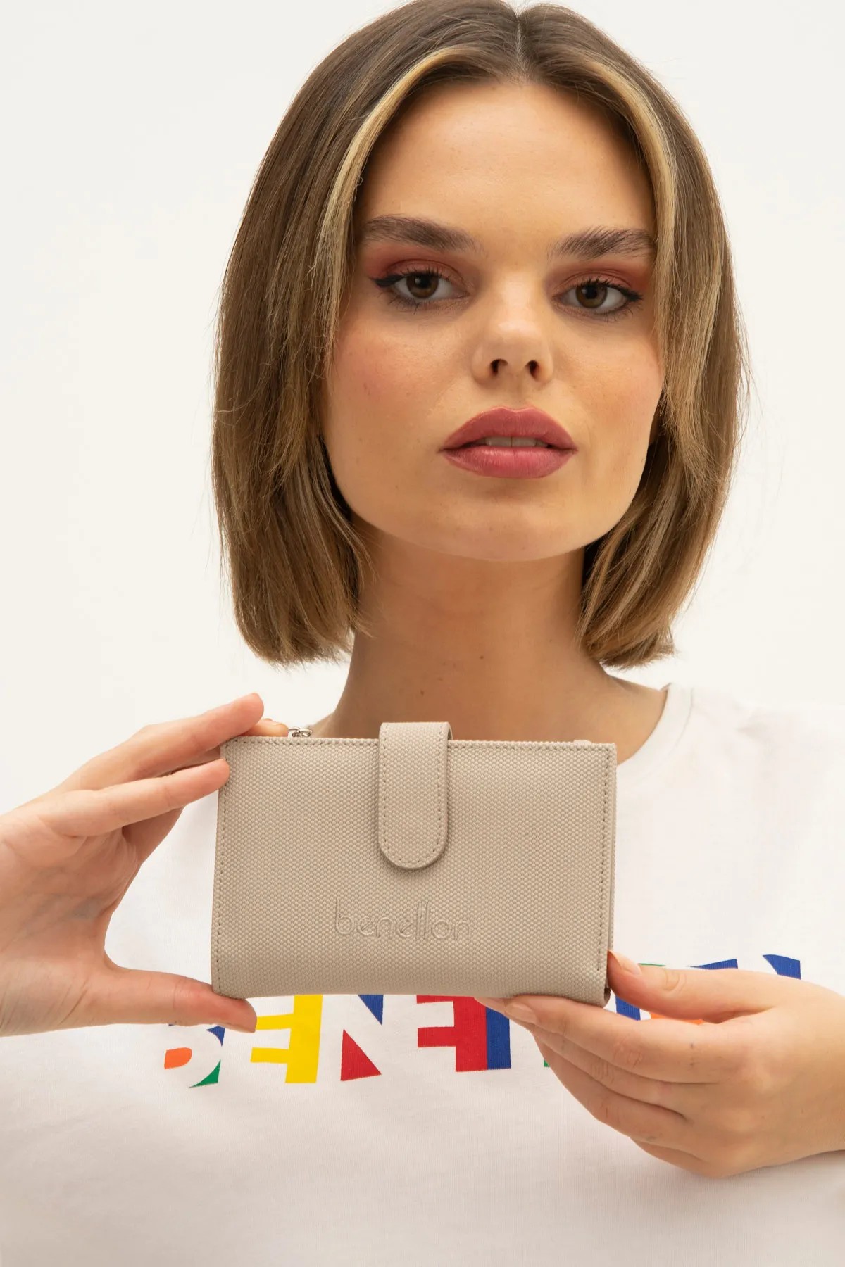 BENETTON 1300 KADIN CÜZDAN - TAŞ