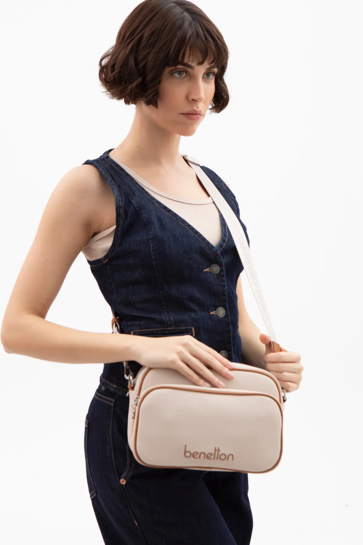 BENETTON 1599 KADIN ÇANTA - BEJ CAMEL