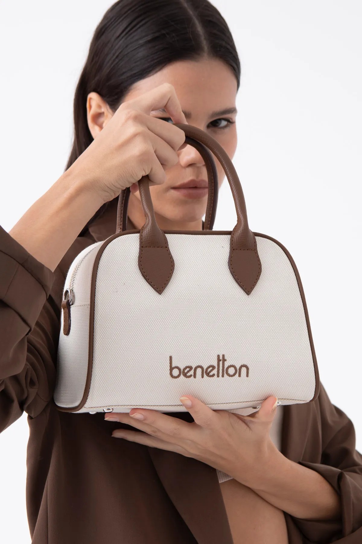 BENETTON 1538 KADIN ÇANTA - KAHVE