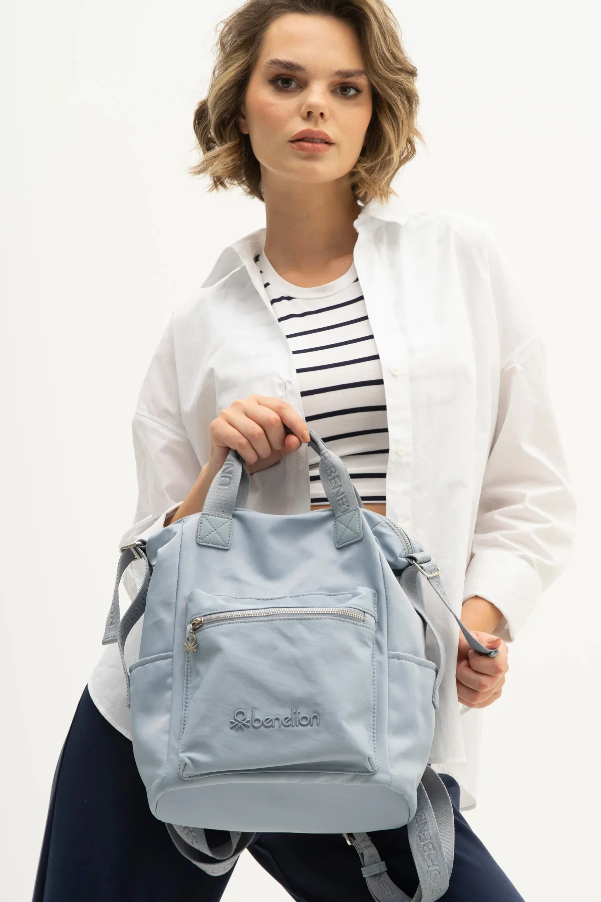 BENETTON 1189 MAVİ SIRT ÇANTASI