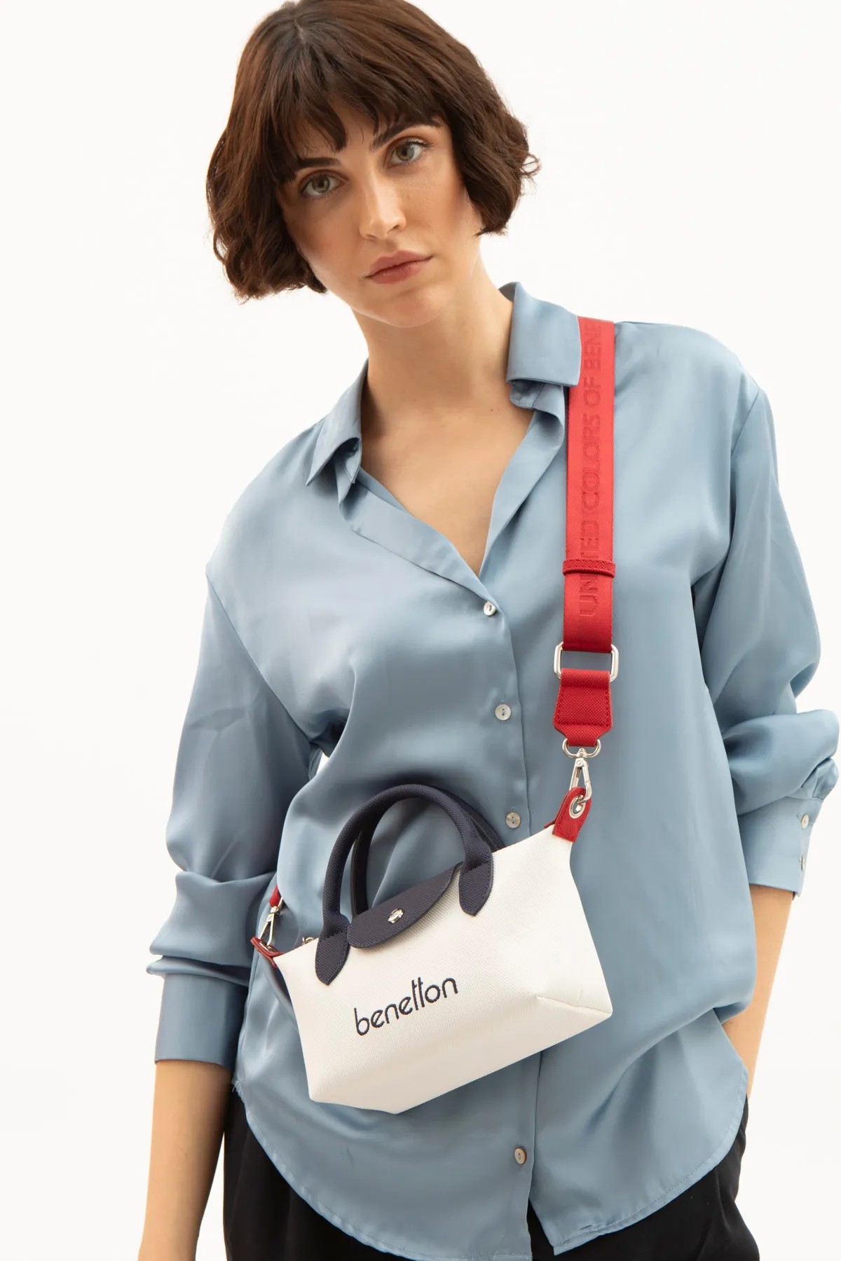 BENETTON 1607 KADIN ÇANTA - BEYAZ