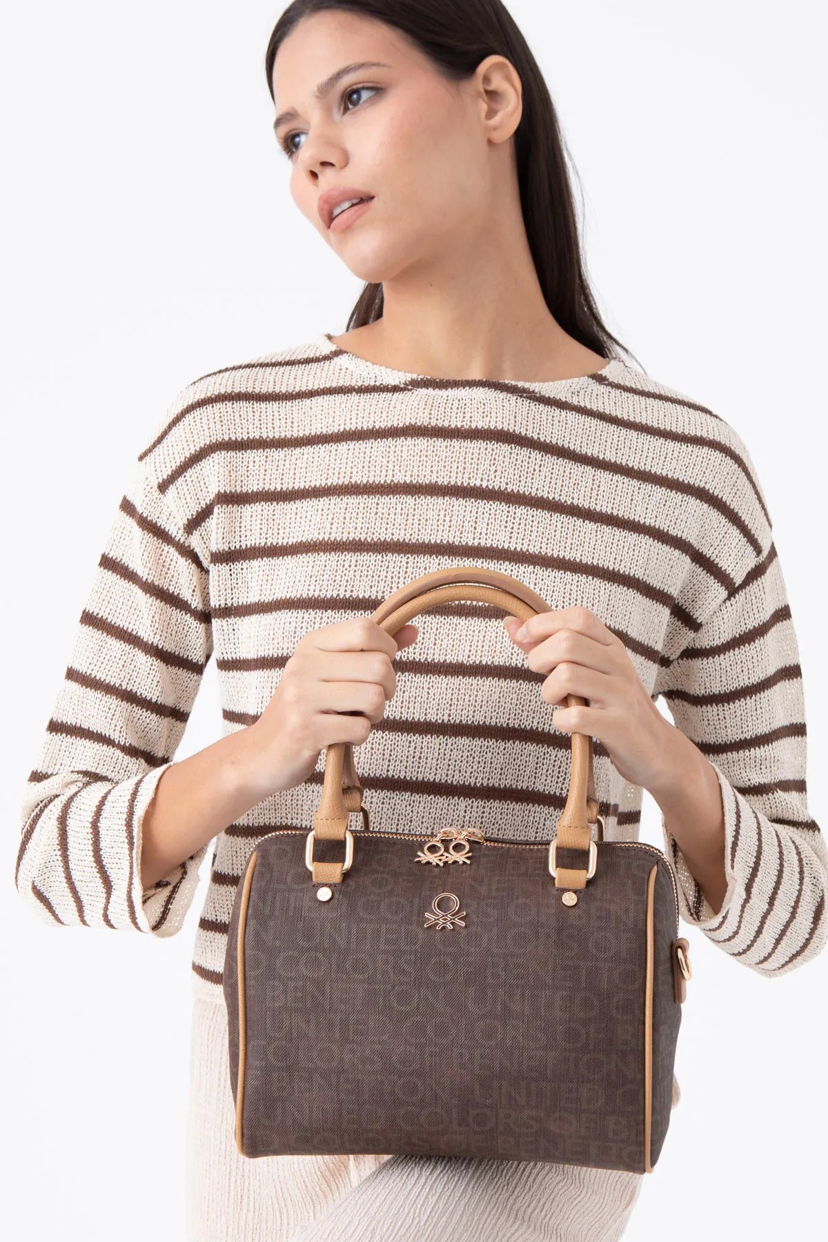 BENETTON 1533 KADIN ÇANTA - KAHVE-CAMEL