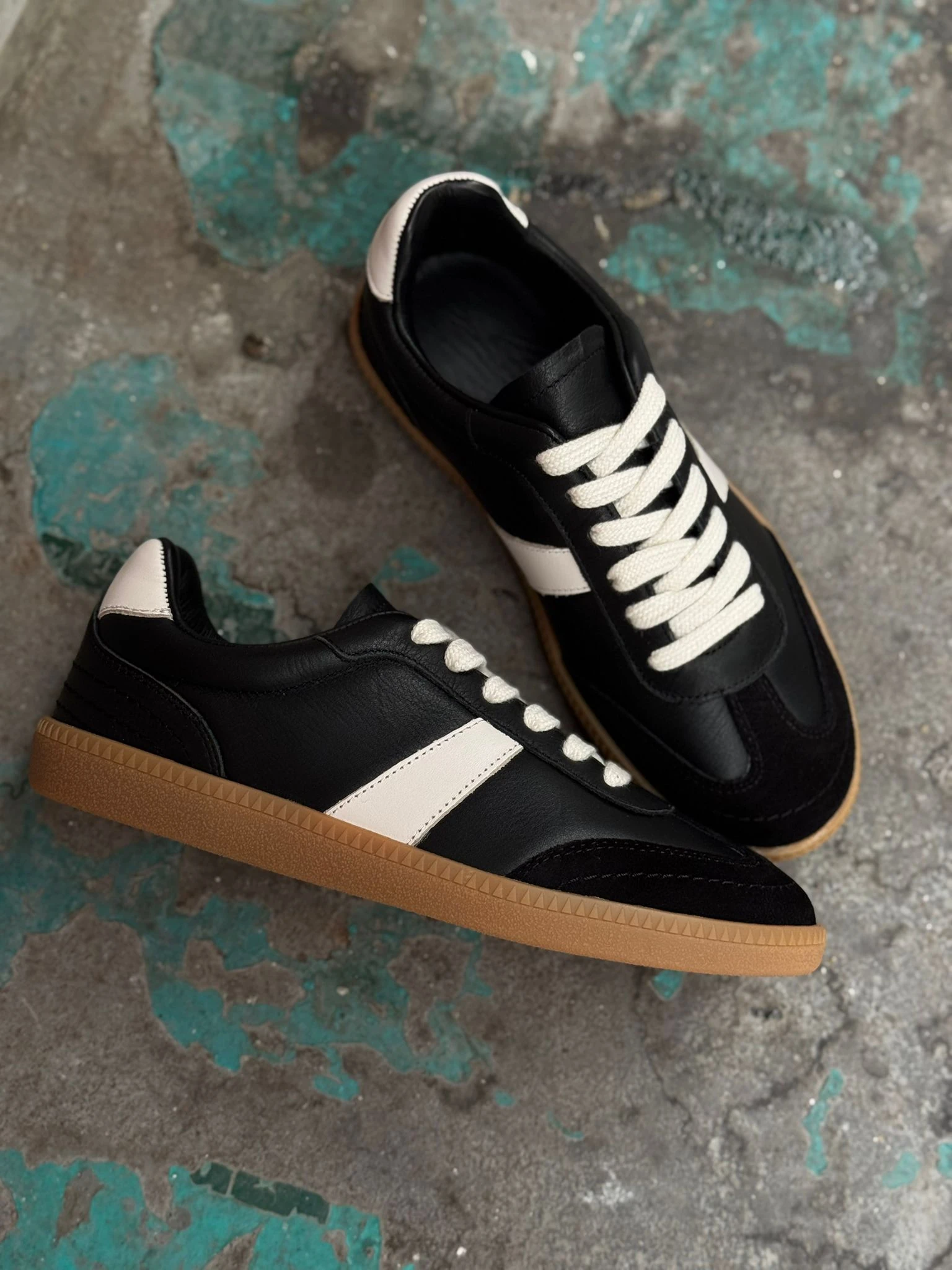 HEYBAGS 2005 DERİ SNEAKER - SİYAH CİLT