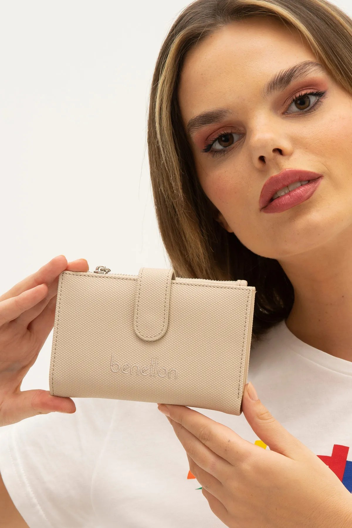 BENETTON 1300 KADIN CÜZDAN - BEJ
