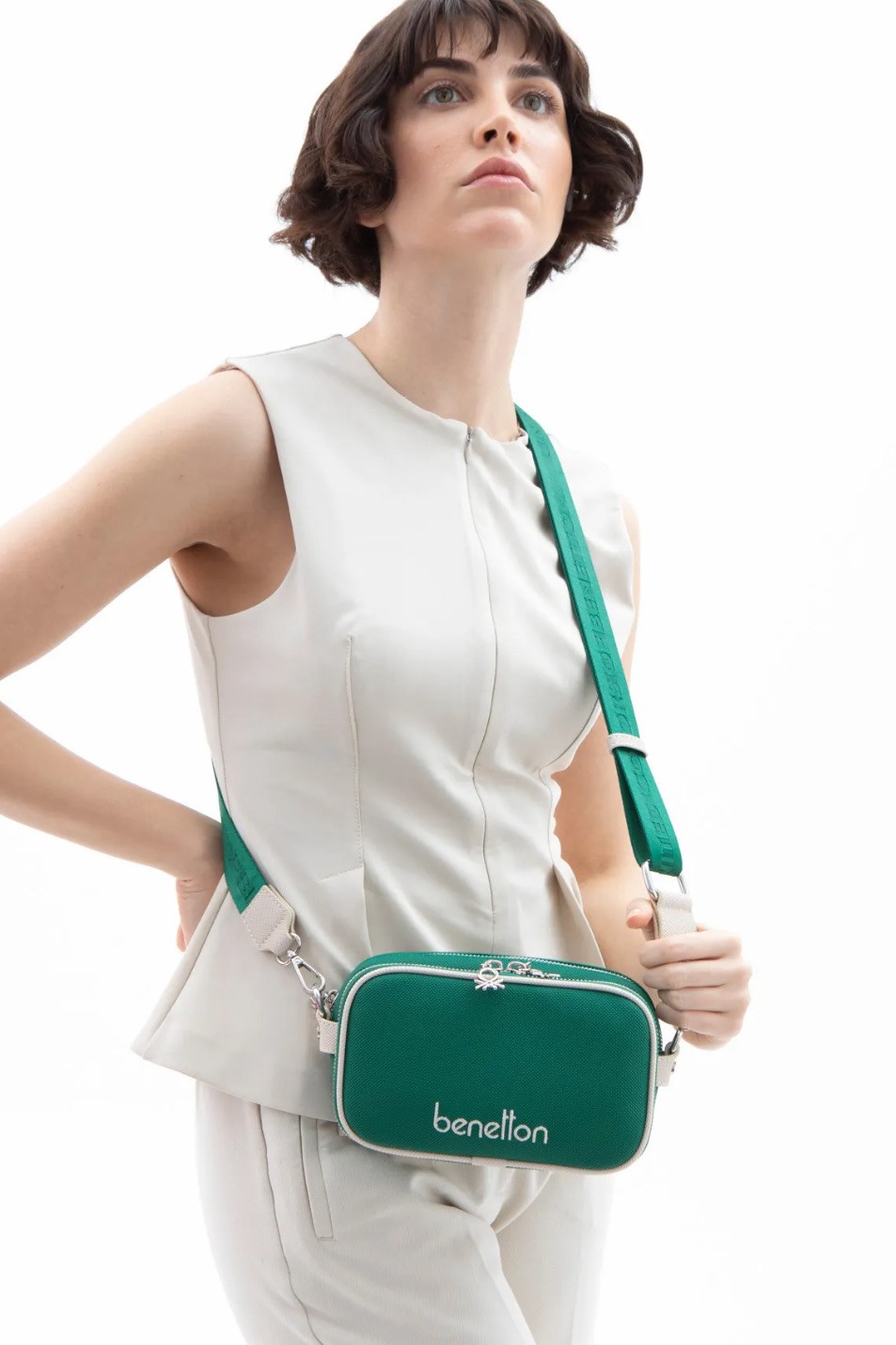 BENETTON 1626 KADIN ÇANTA - YEŞİL
