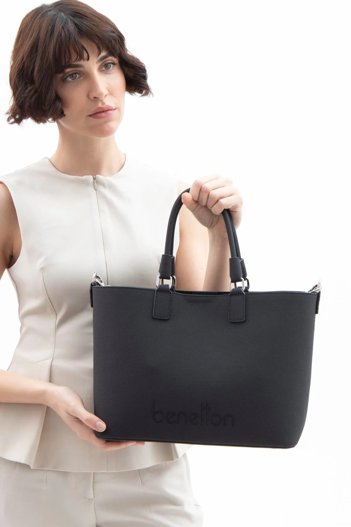 BENETTON 1617 KADIN ÇANTA - SİYAH