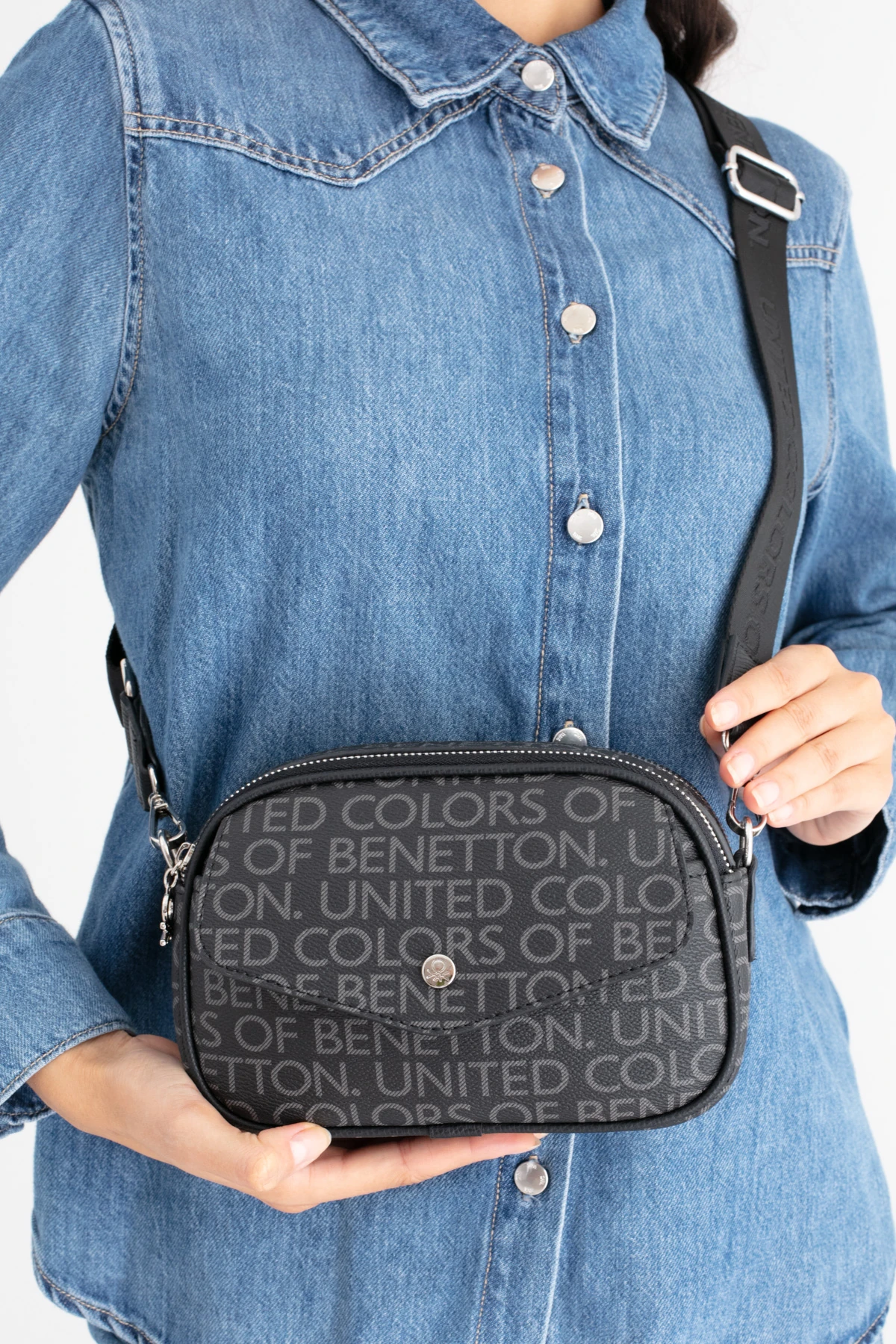 BENETTON 1687 KADIN ÇANTA - SİYAH