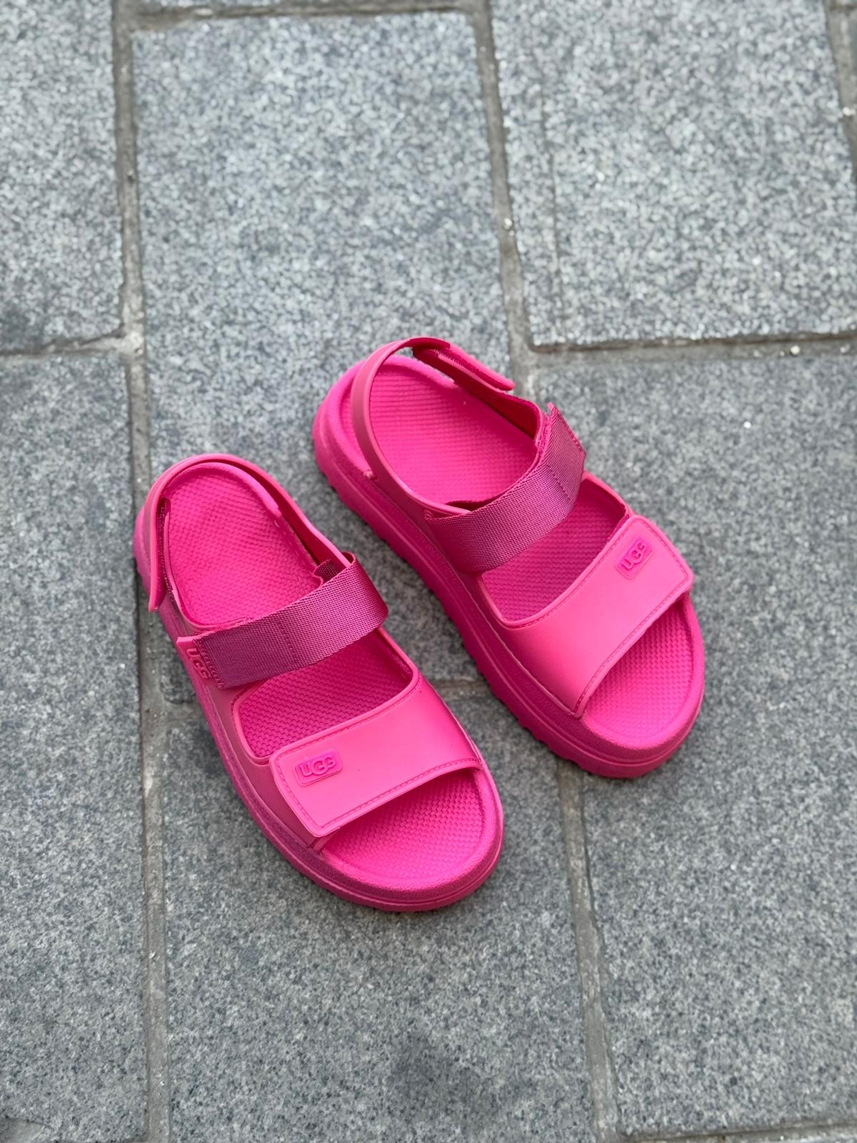 HEYBAGS 919 KALIN TABANLI SANDALET - FUŞYA