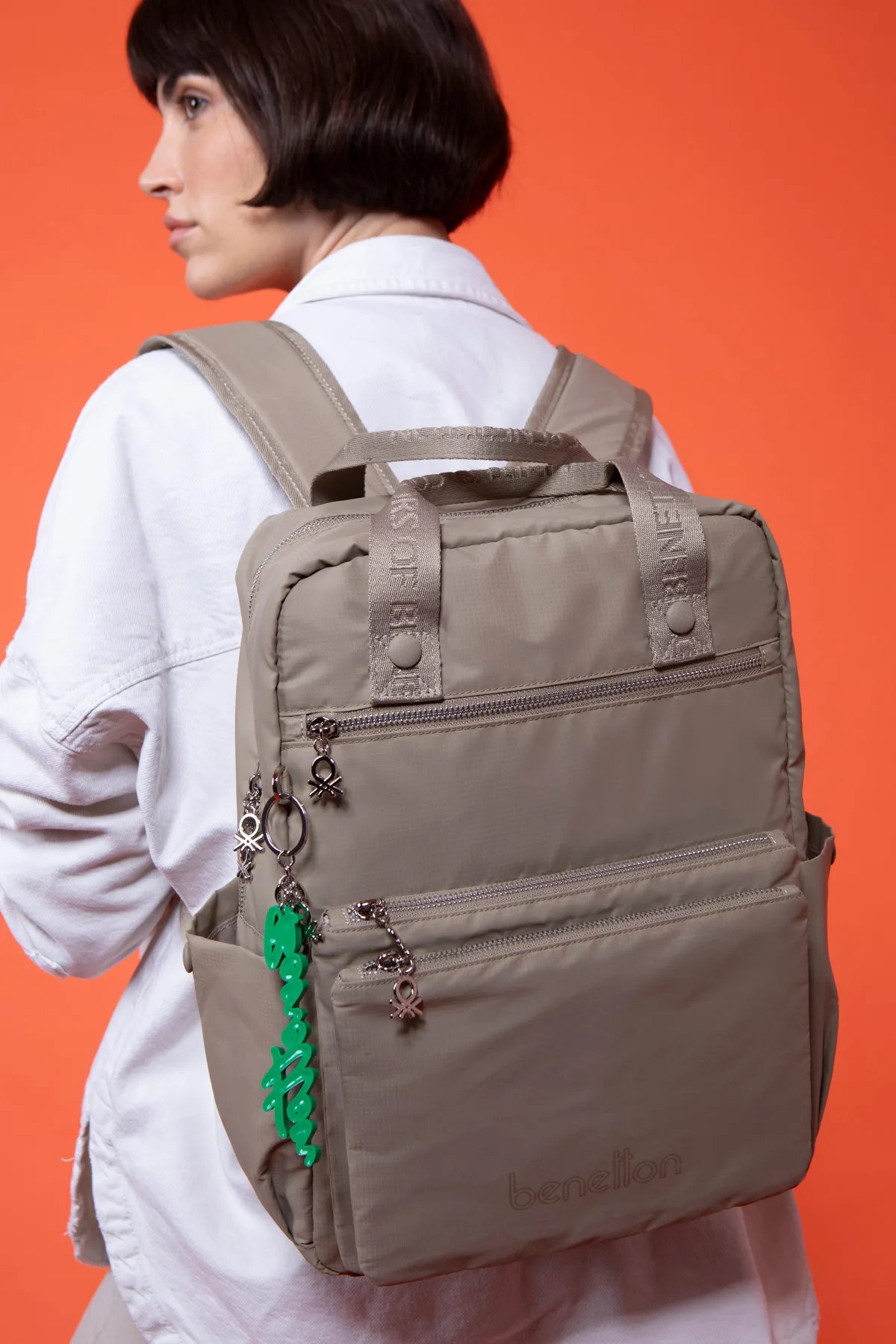 BENETTON 1465 SIRT ÇANTASI - TAŞ