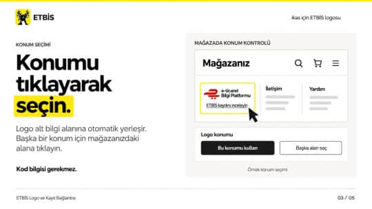 ETBİS Logo ve Kayıt Bağlantısı ekran görüntüsü 3