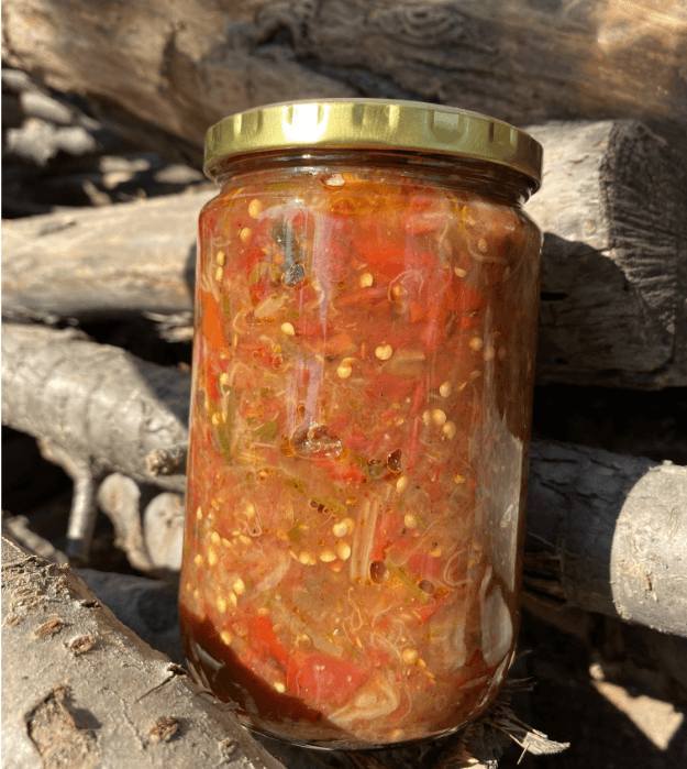 Közlenmiş Patlıcanlı Kapya Biberli Sos 700 Gr