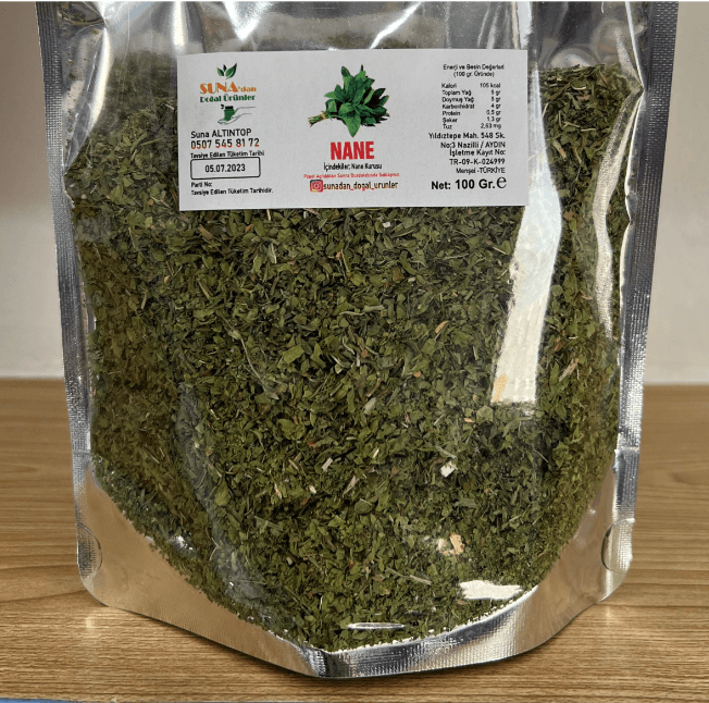 Öğütülmüş Nane 100 Gr