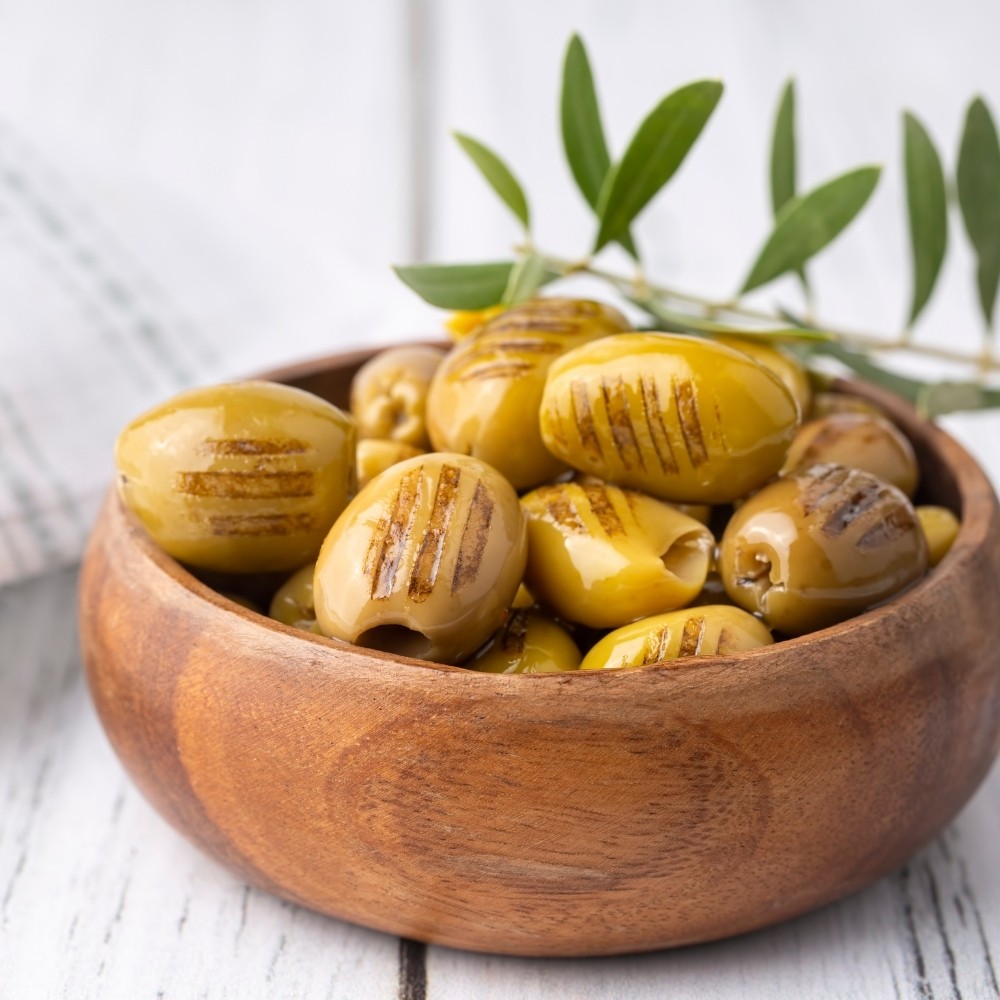 Yağlı Baharatlı Yeşil Izgara Zeytin 500 Gr