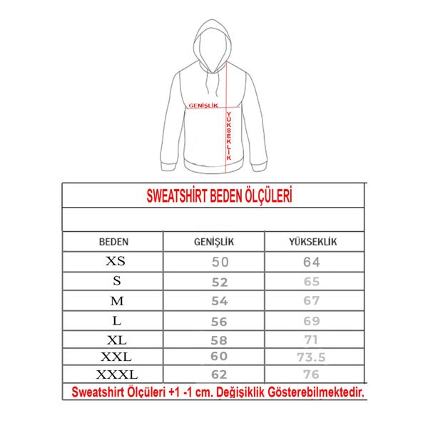 Kişiye Özel Baskılı Beyaz Sweatshirt