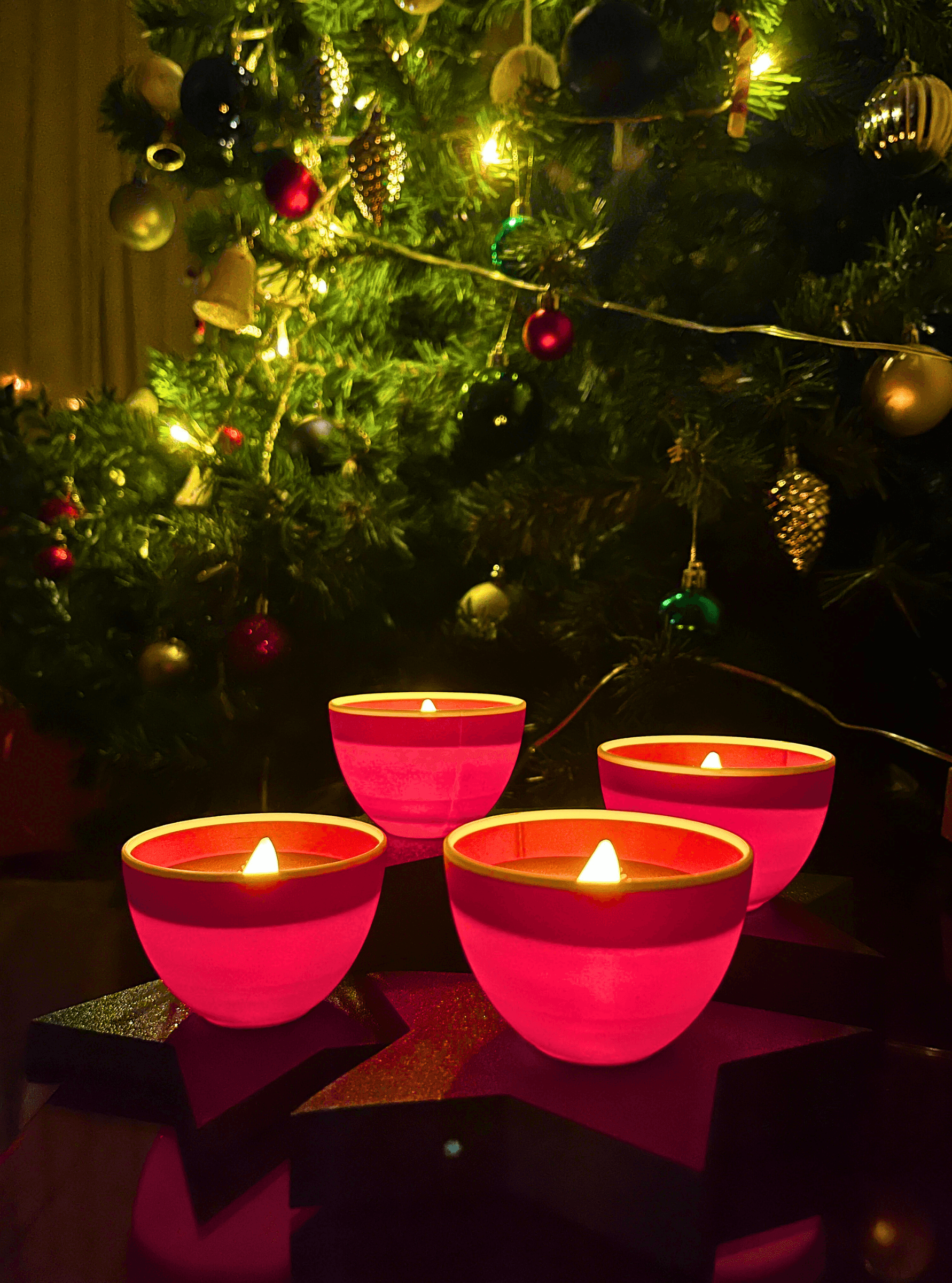 Yıldız Stantlı Tealight Kahve Bardağı