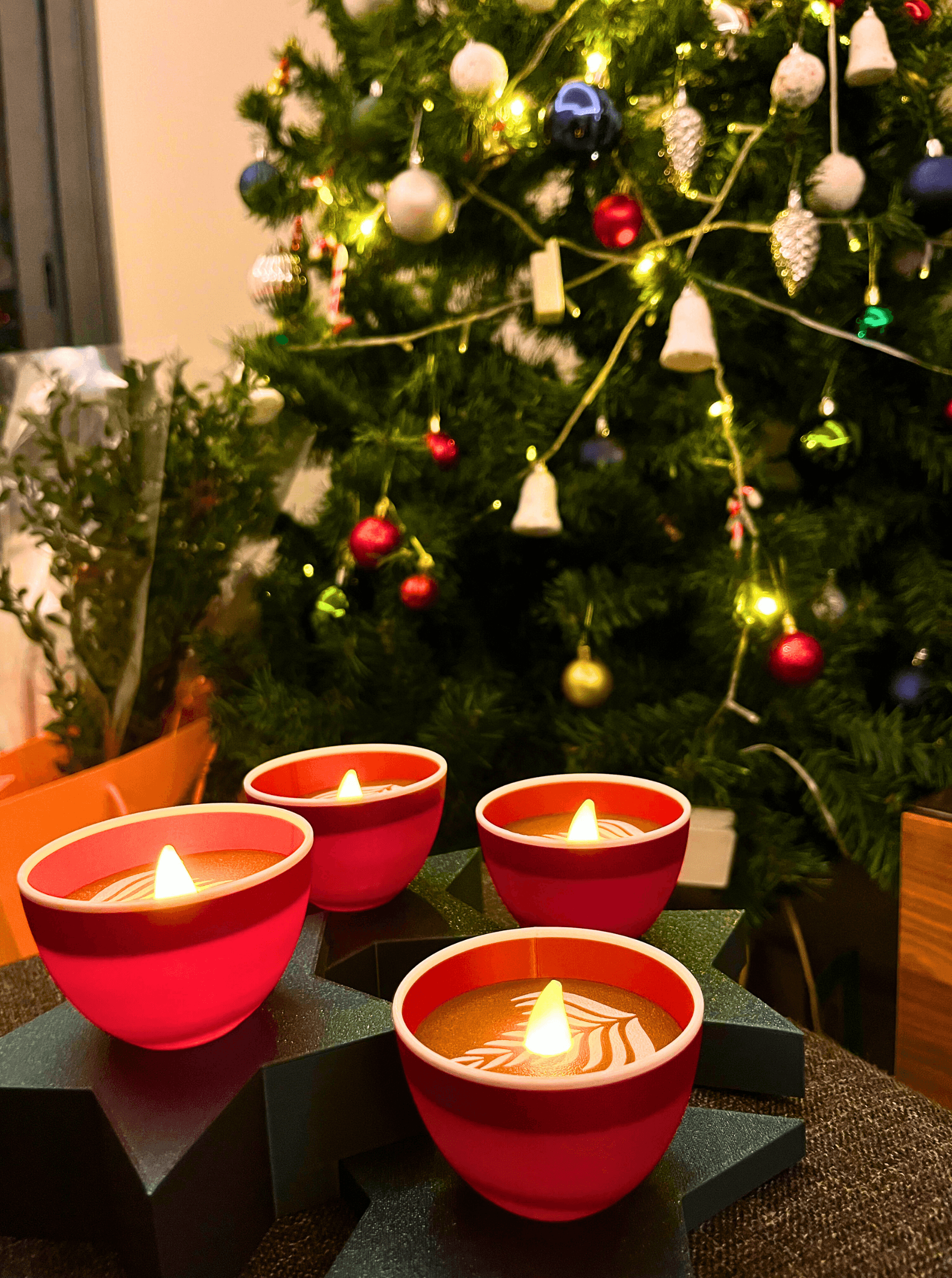 Yıldız Stantlı Tealight Kahve Bardağı