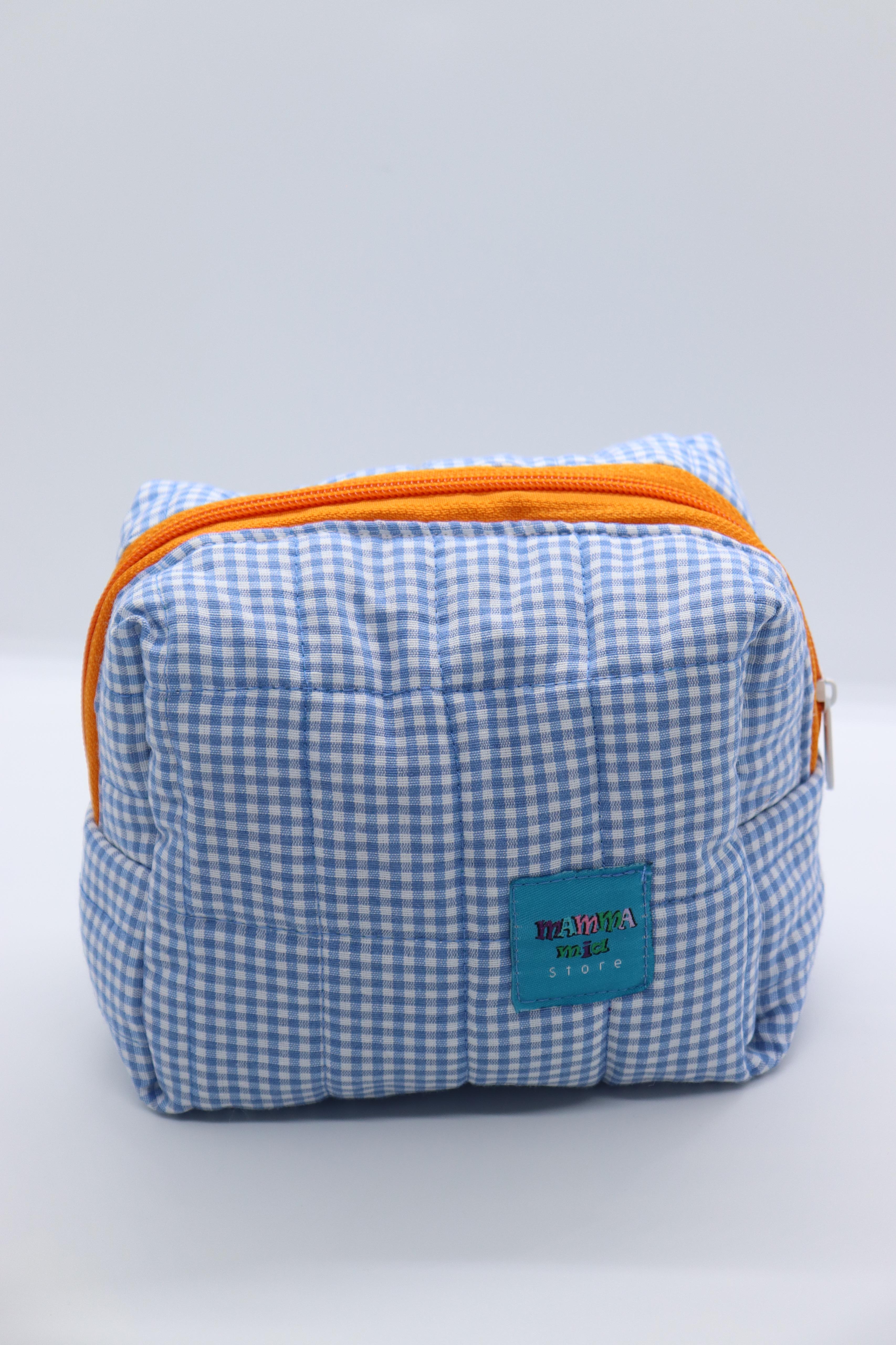 Mini Mavi Pöti Makyaj Çantası